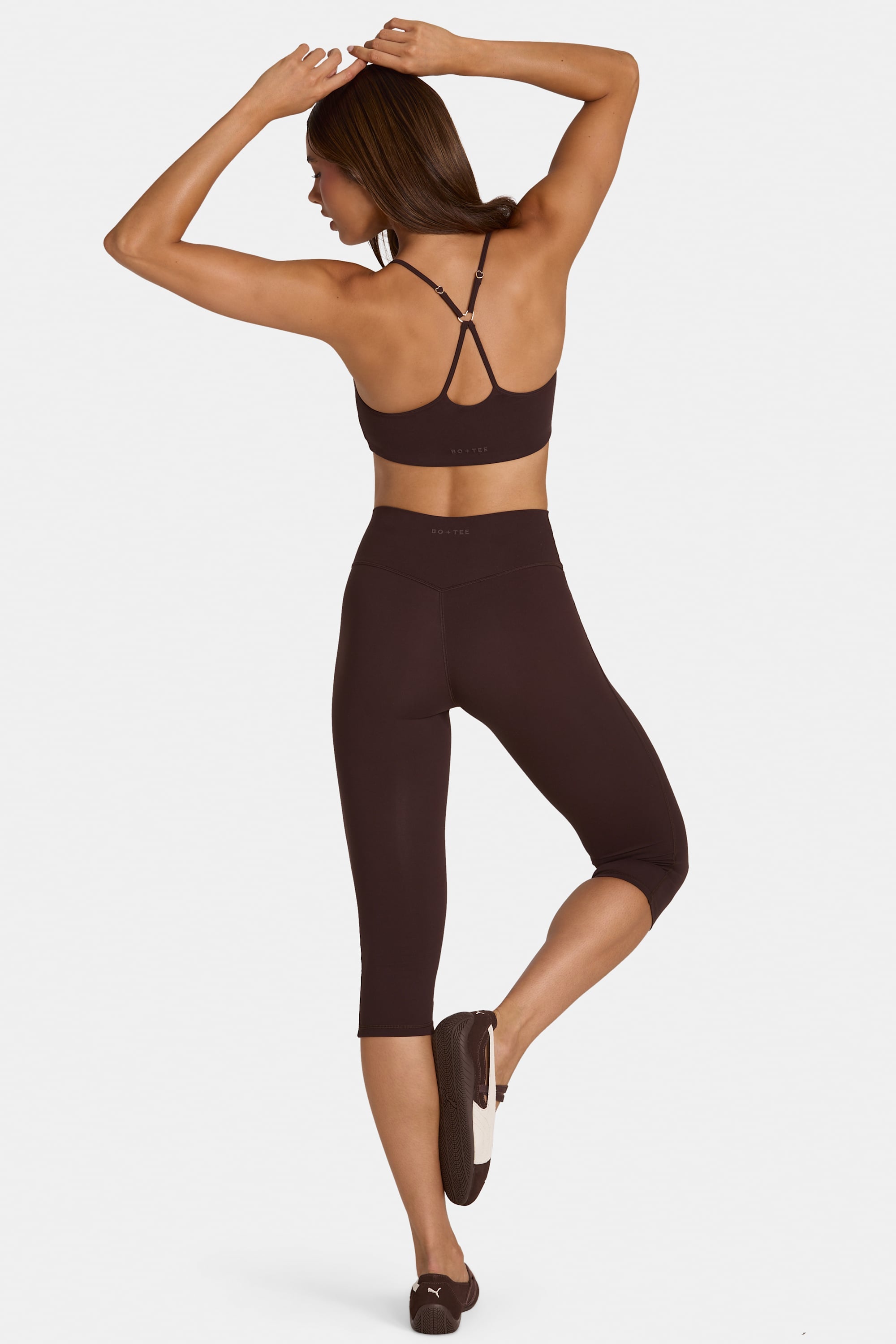 Soft Active Capri Leggings in Espresso