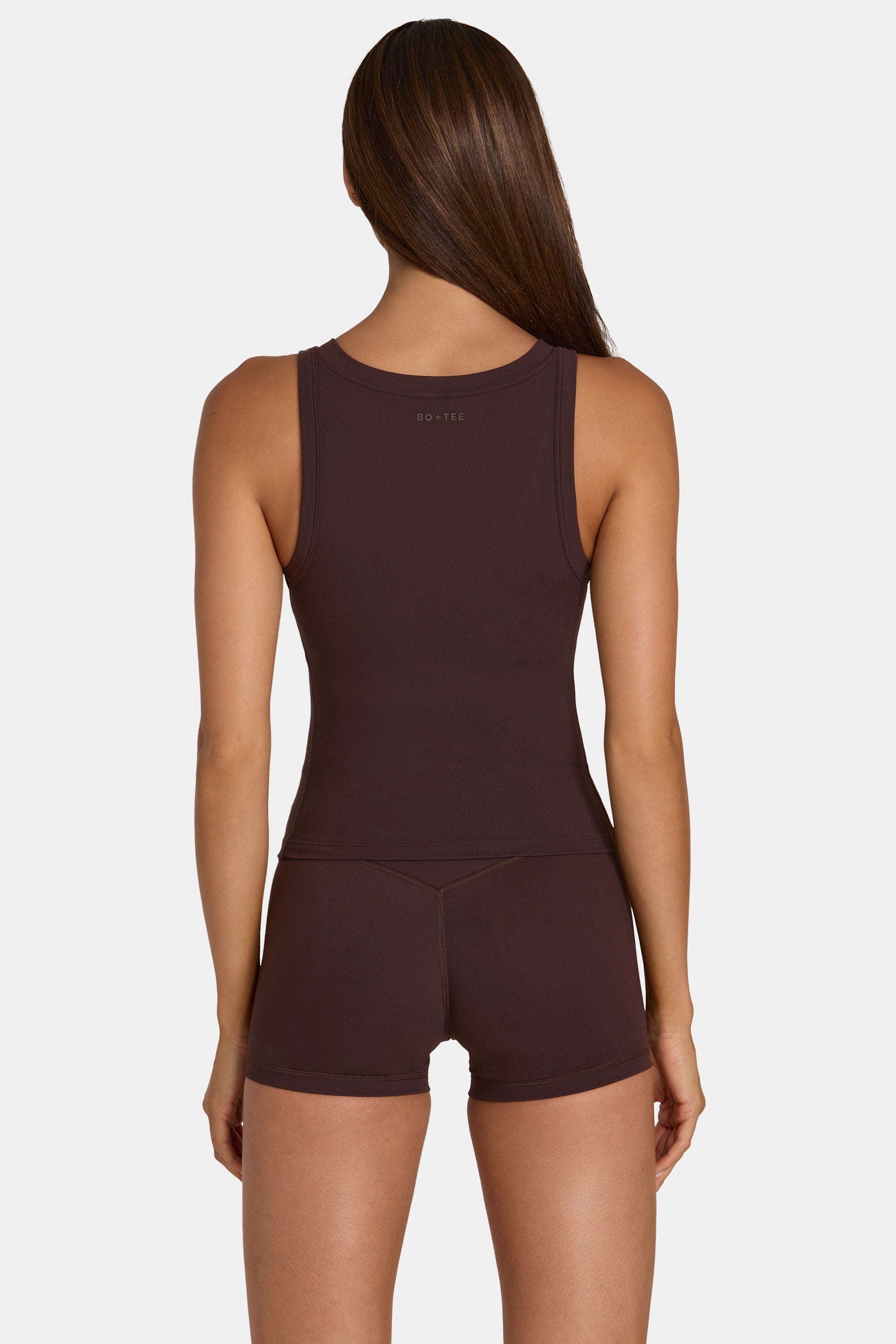 Soft Active Mini Shorts in Espresso