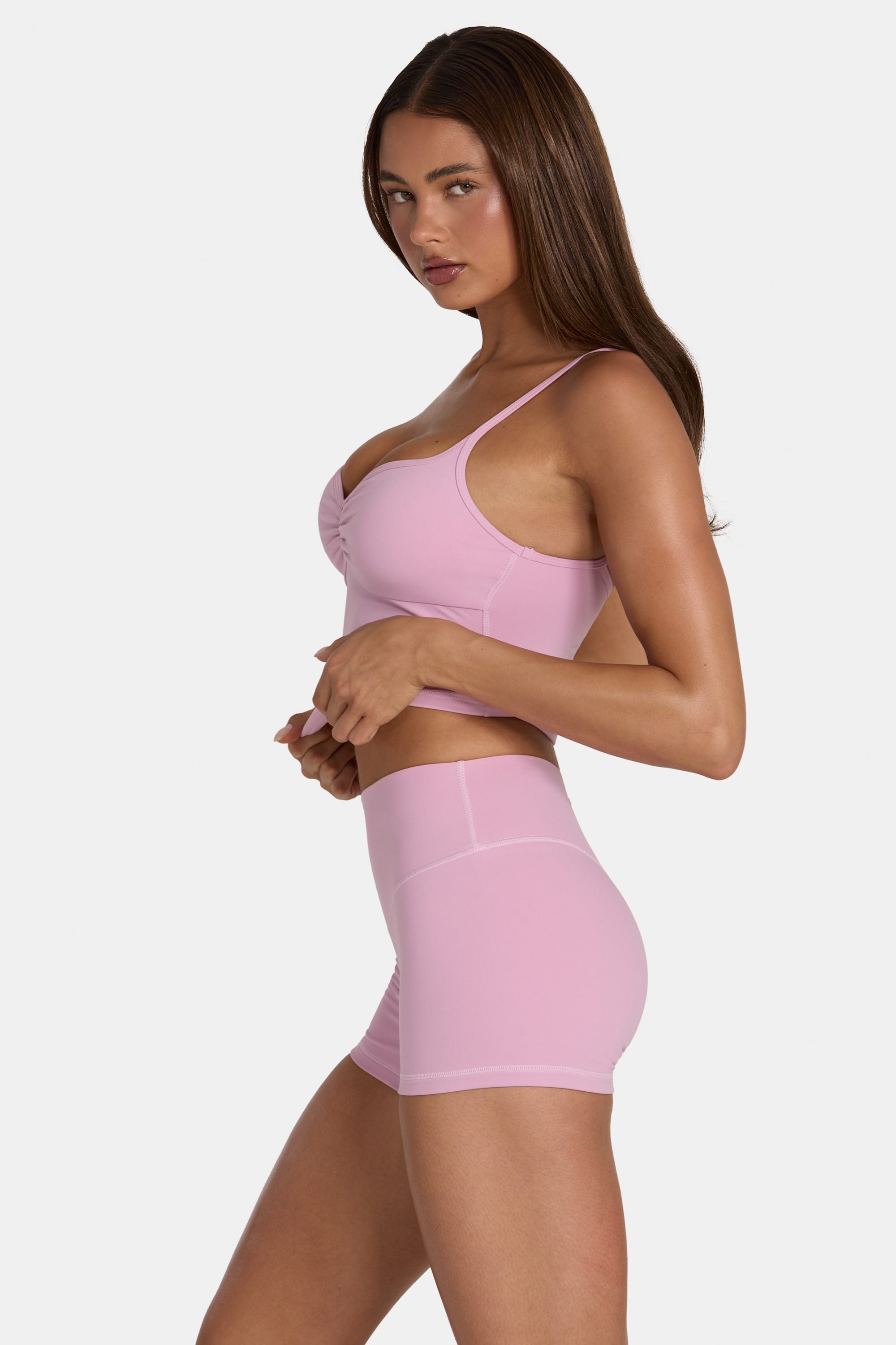 Soft Active Mini Shorts in Sweet Pink