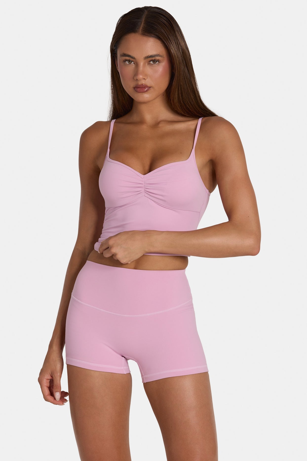 Soft Active Mini Shorts in Sweet Pink - 7