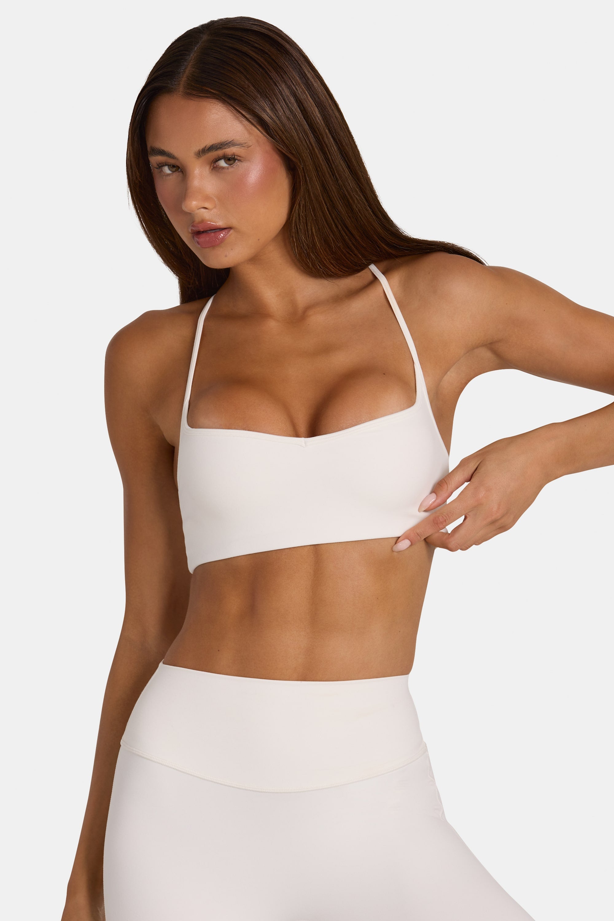 Soft Active Low-Impact Sports Bra in Coconut