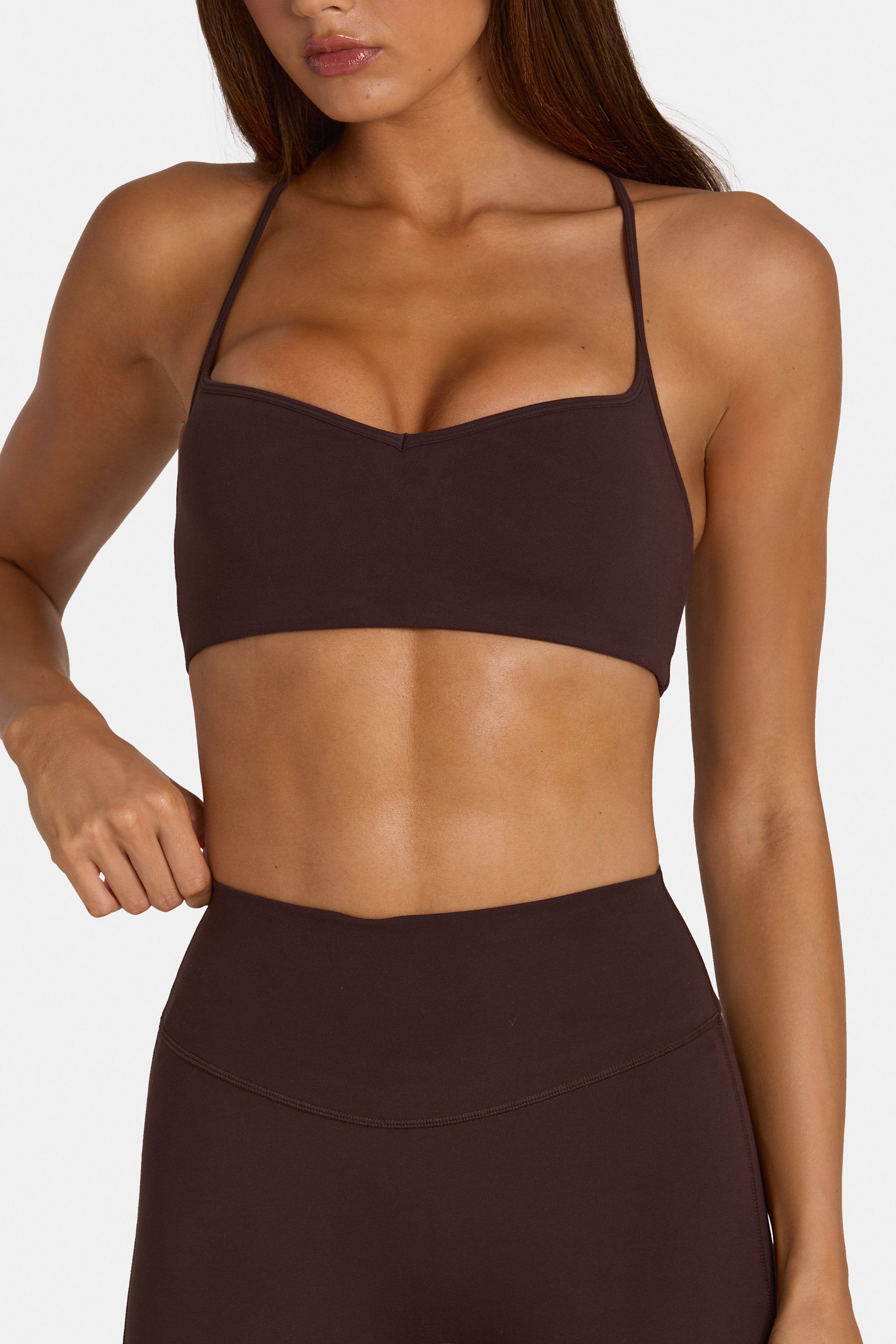 Soft Active Low-Impact Sports Bra in Espresso