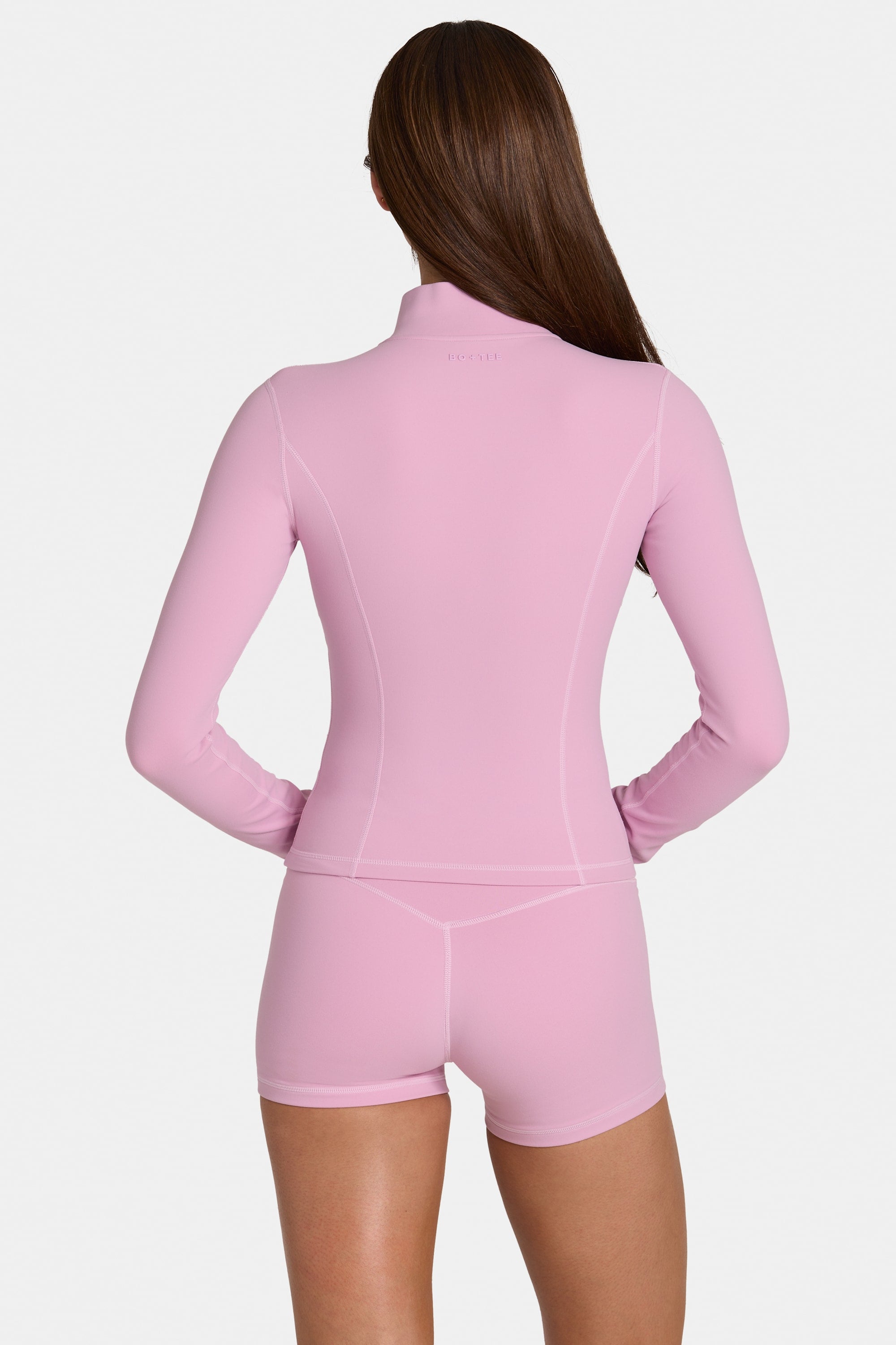 Soft Active Zip-Up Jacket in Sweet Pink
