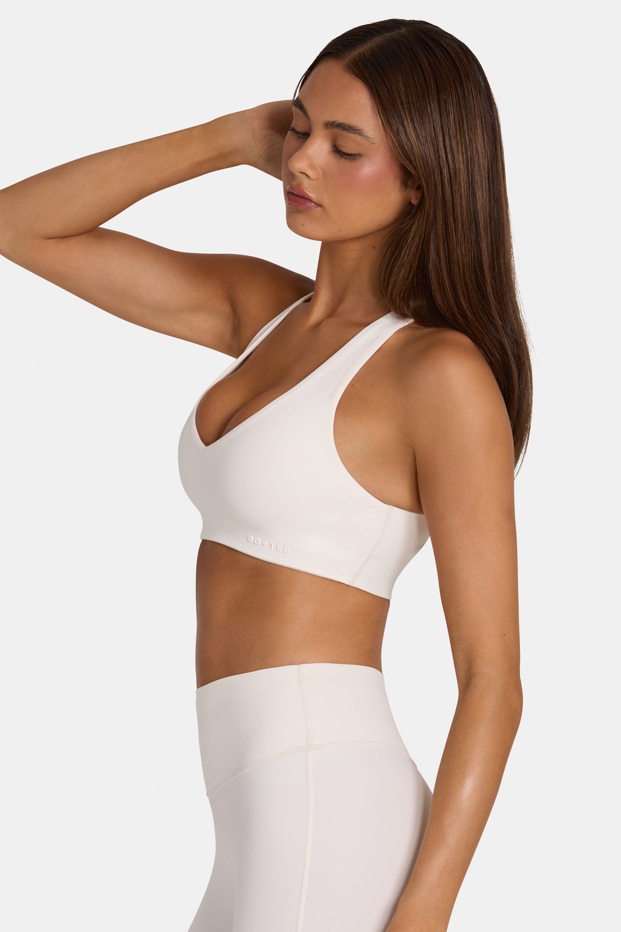 Soft Active Low-Impact Sports Bra in Coconut