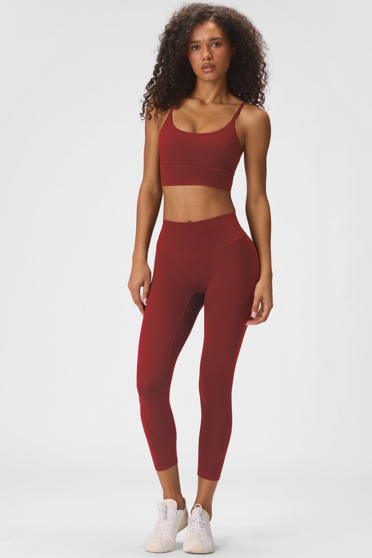 Soft Active High-Impact Bra in Dark Cherry