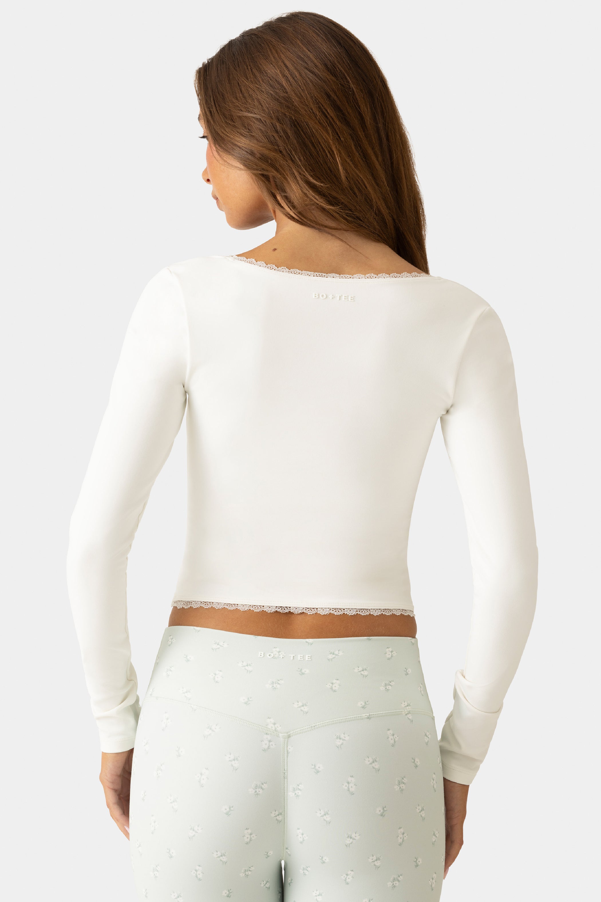 Soft Active Long-Sleeve Top  in Coconut