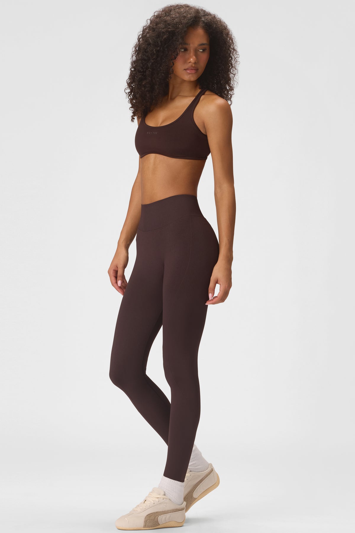 Soft Active Low-Impact Sports Bra in Espresso