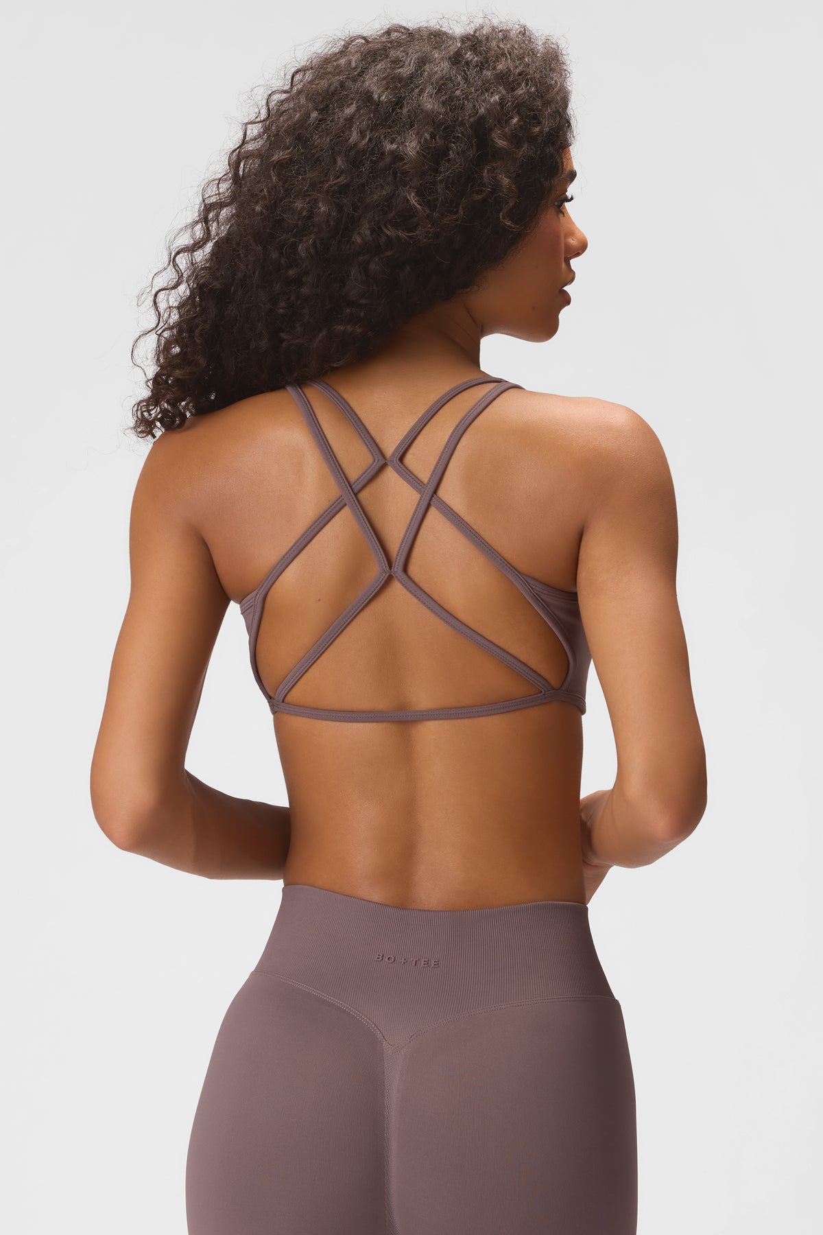 Soft Active Low-Impact Sports Bra in Stone