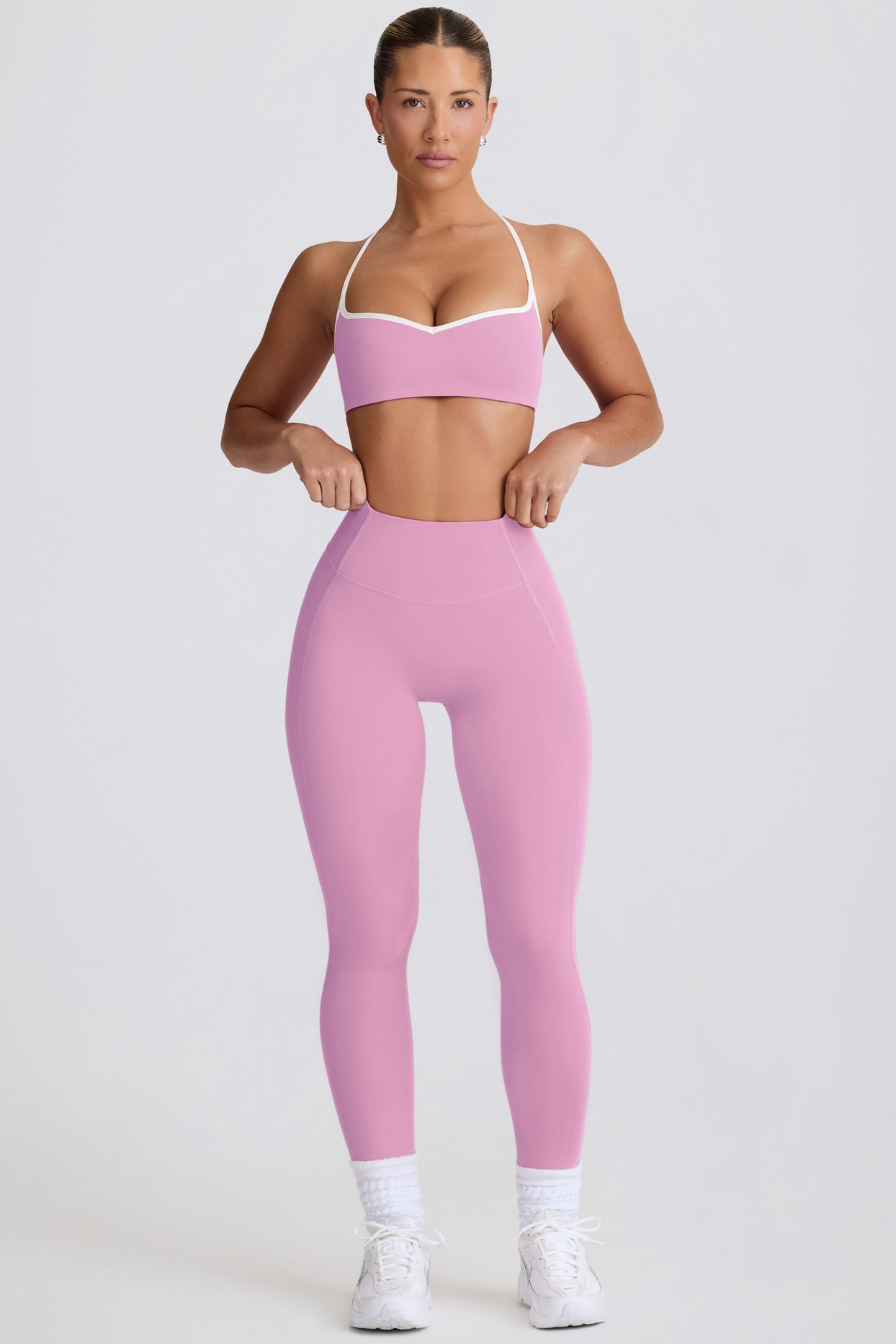 Soft Active Mid-Rise Leggings in Dusty Pink - 5