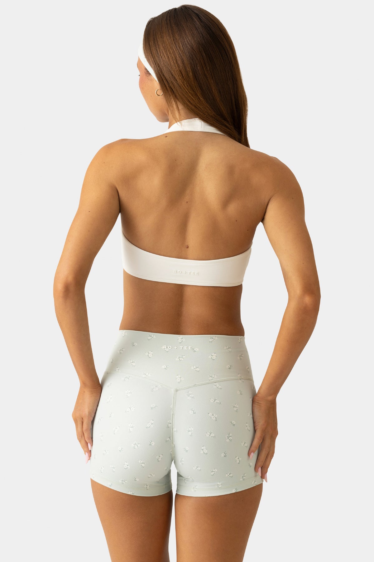 Soft Active Reversible Sports Bra in Matcha Meadow