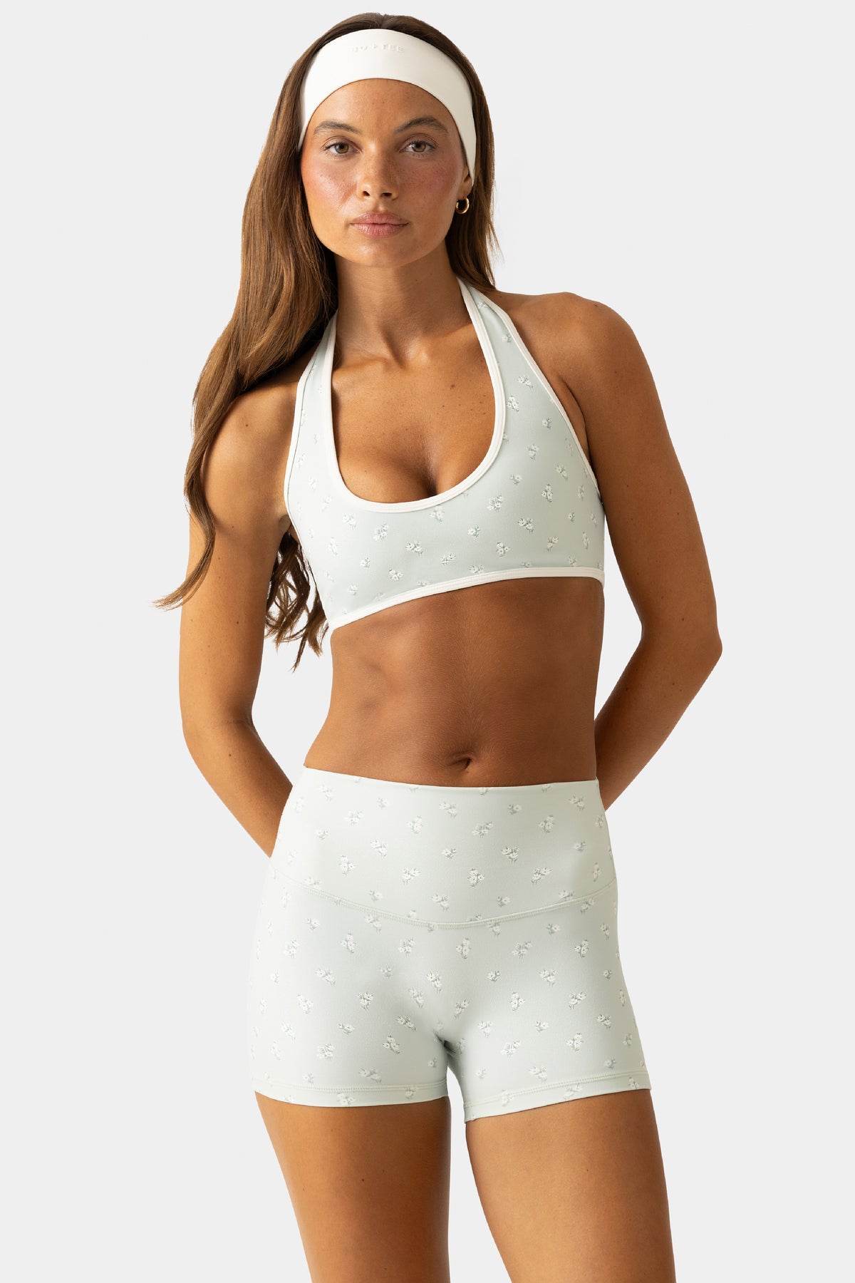 Soft Active Reversible Sports Bra in Matcha Meadow