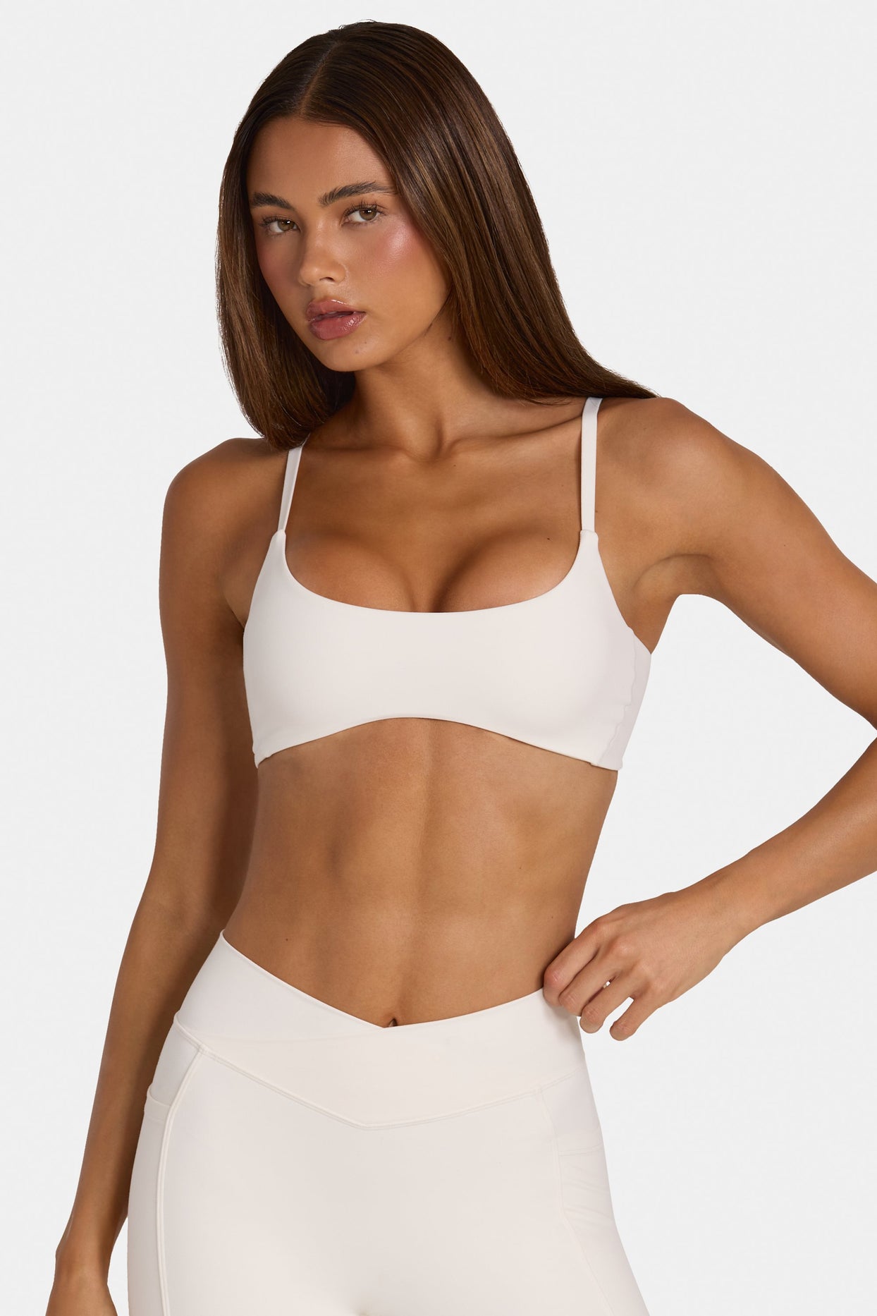 Soft Active Low-Impact Sports Bra in Coconut - 7