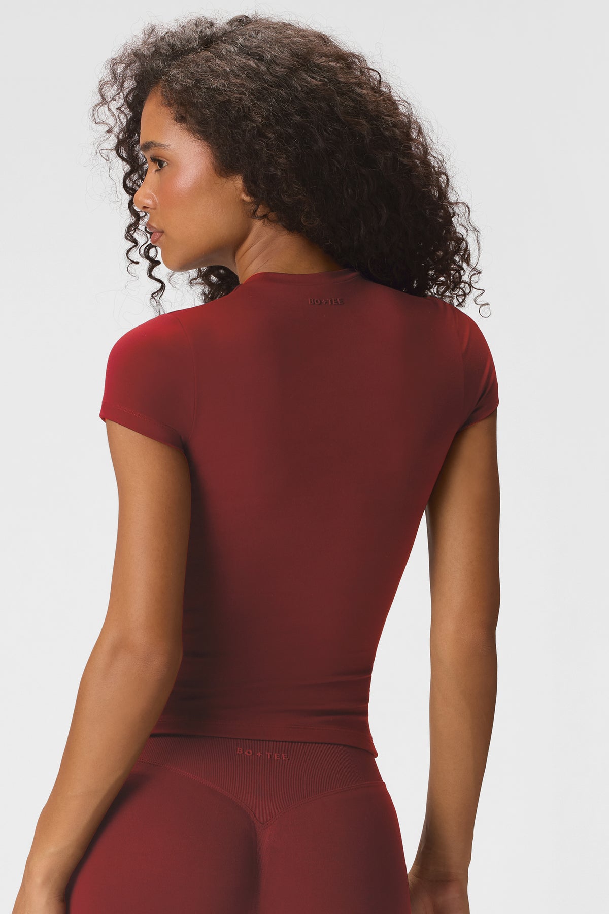 Soft Active T-Shirt in Dark Cherry