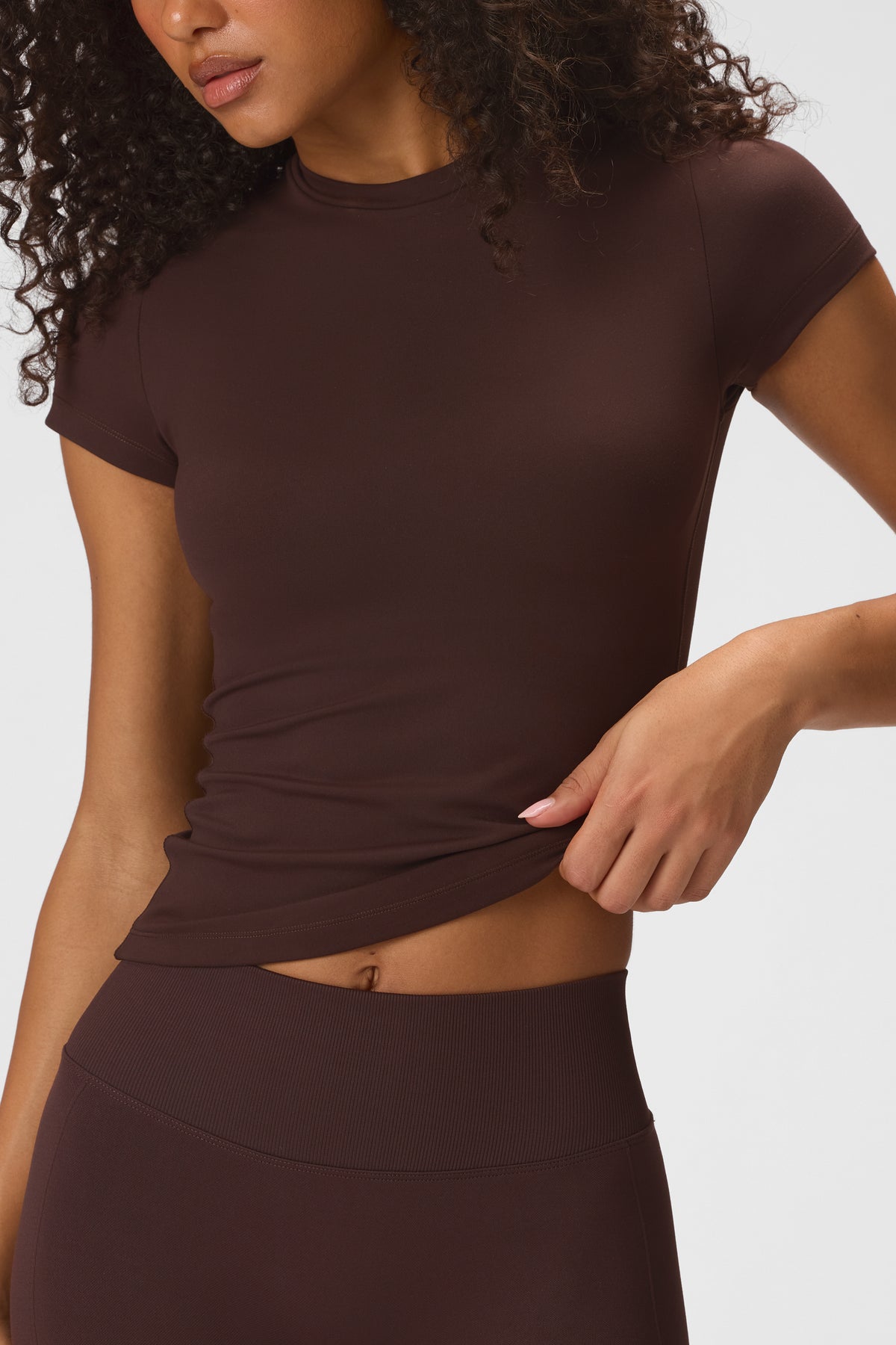 Soft Active T-Shirt in Espresso