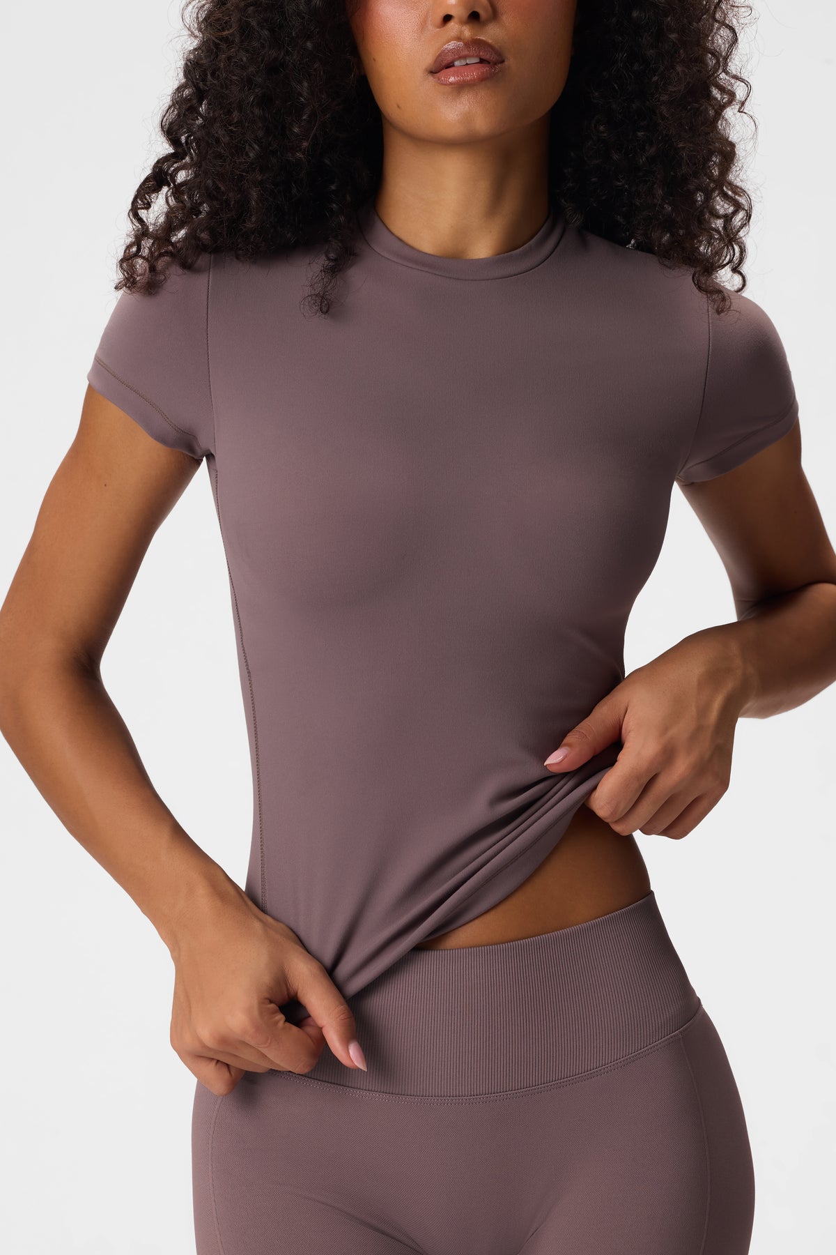 Soft Active T-Shirt in Stone
