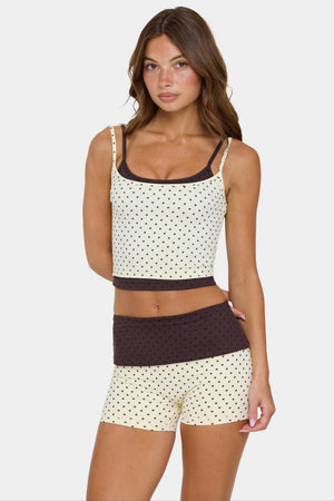 Soft Active Double-Layer Tank Top in Cookie Butter