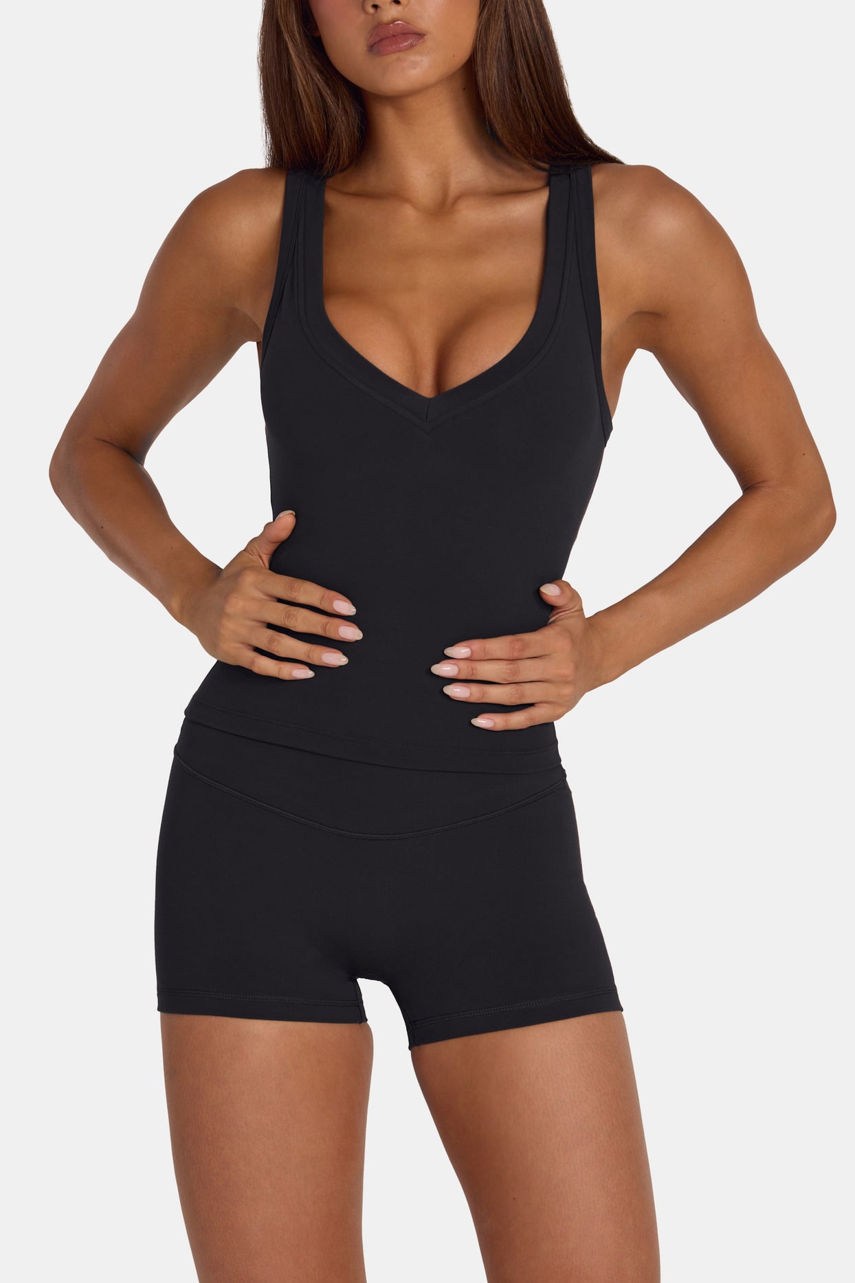 Soft Active Tank Top in Black - 4