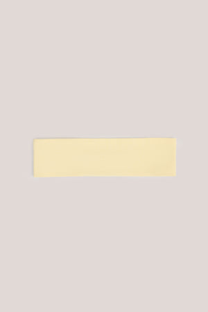 Modal Ribbed Headband in Buttercream Yellow