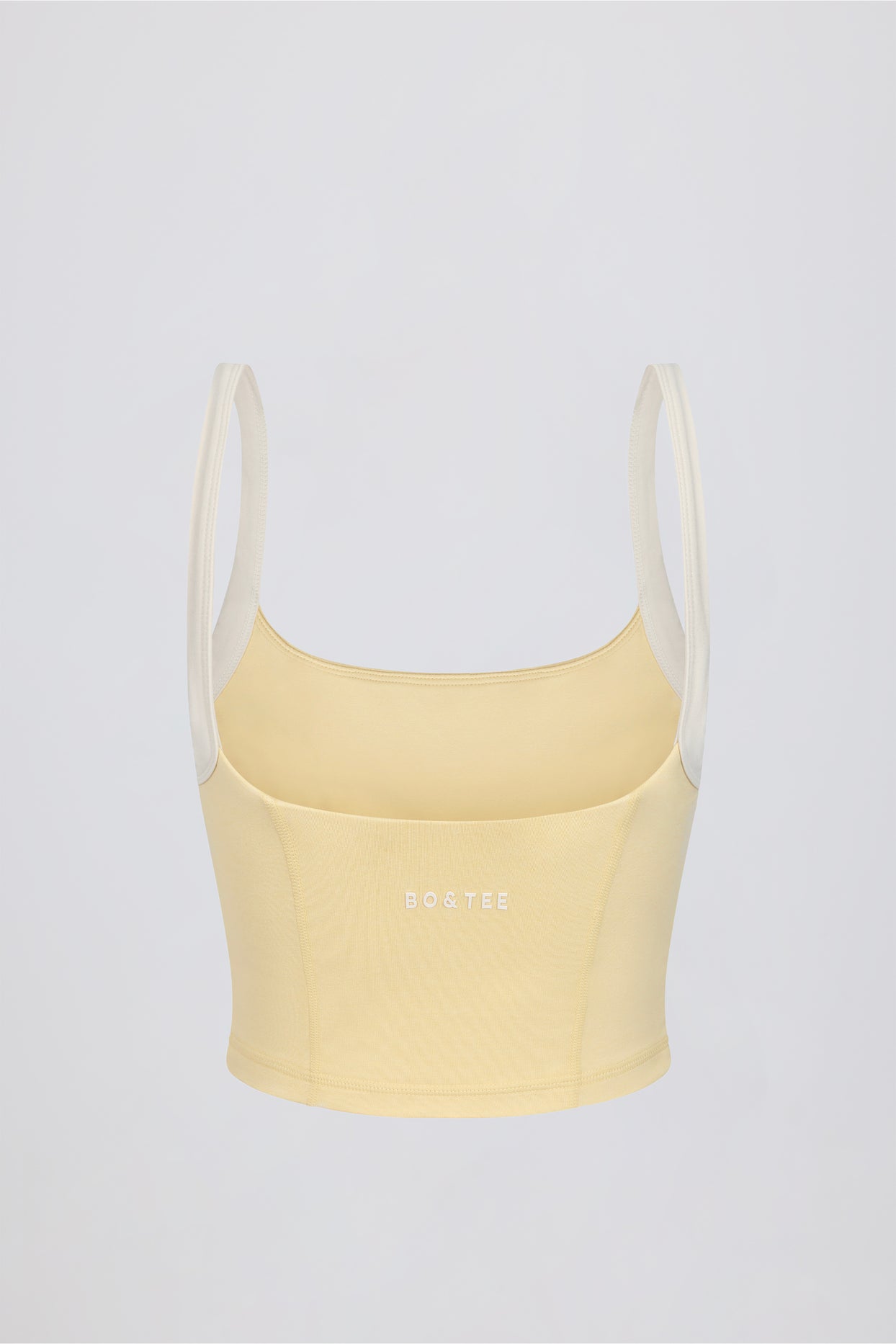 Cropped Tank Top in Lemon Marl - 14