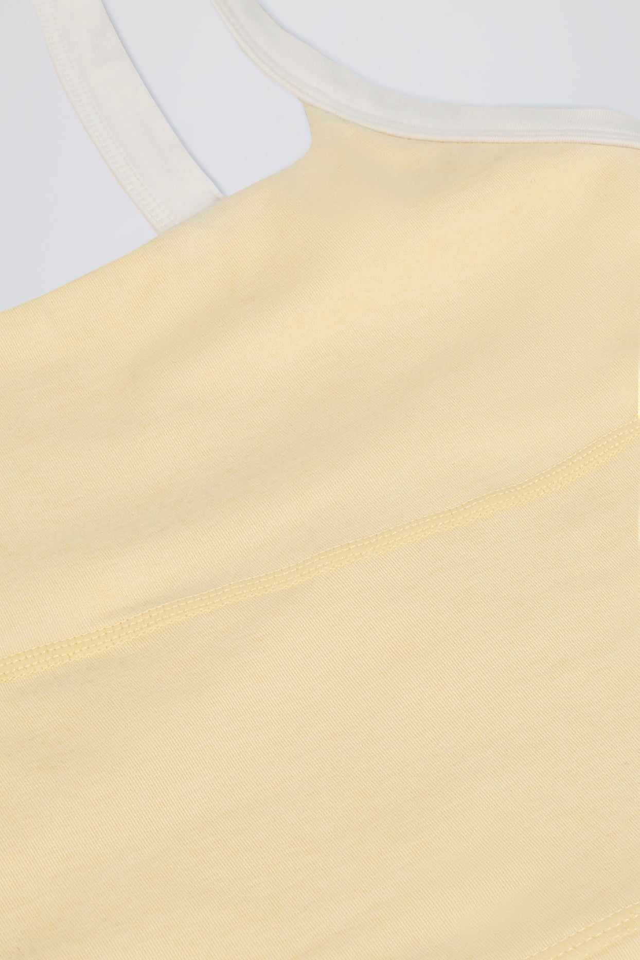 Cropped Tank Top in Lemon Marl - 16