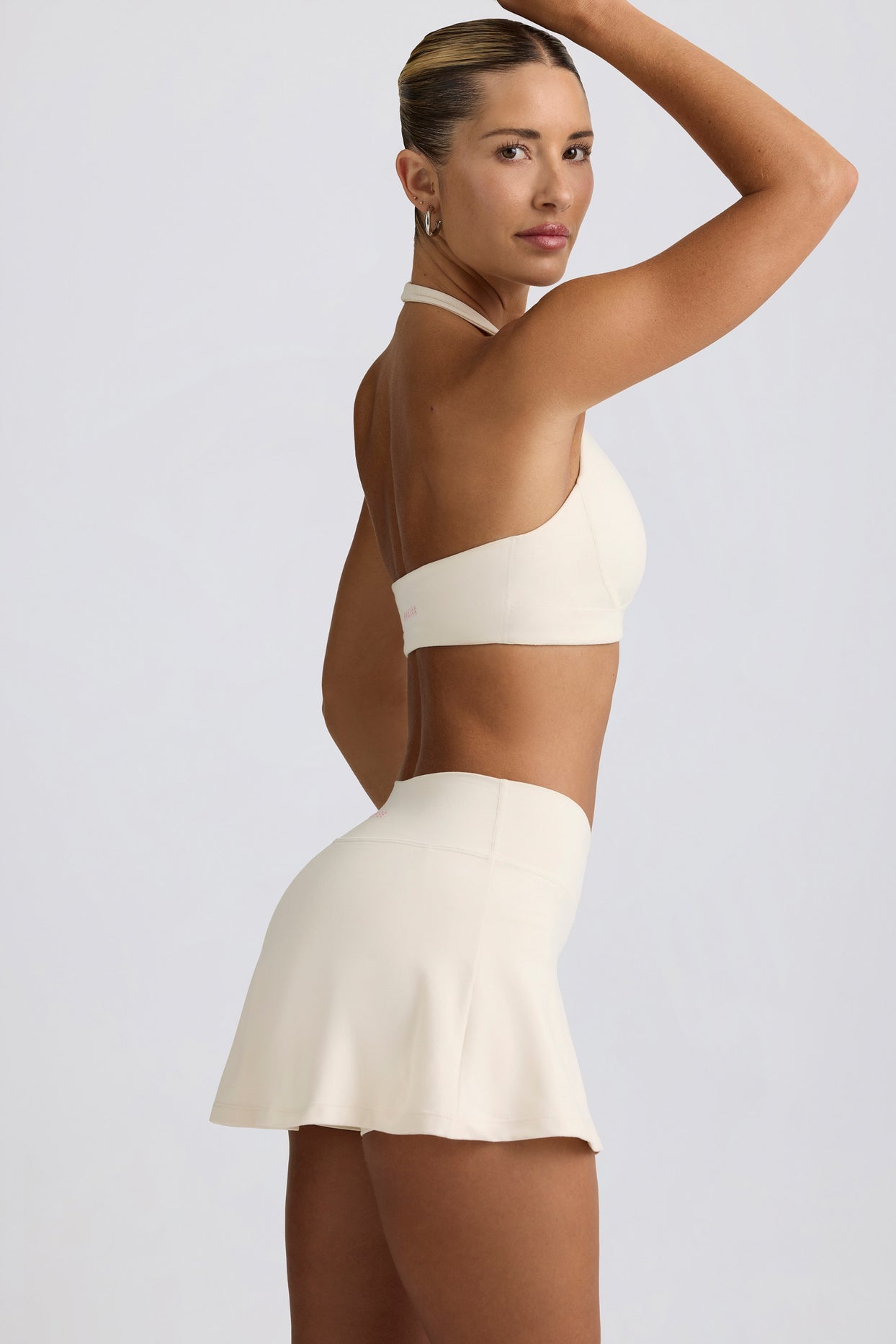 Soft Active Mini Skort in Vanilla - 5