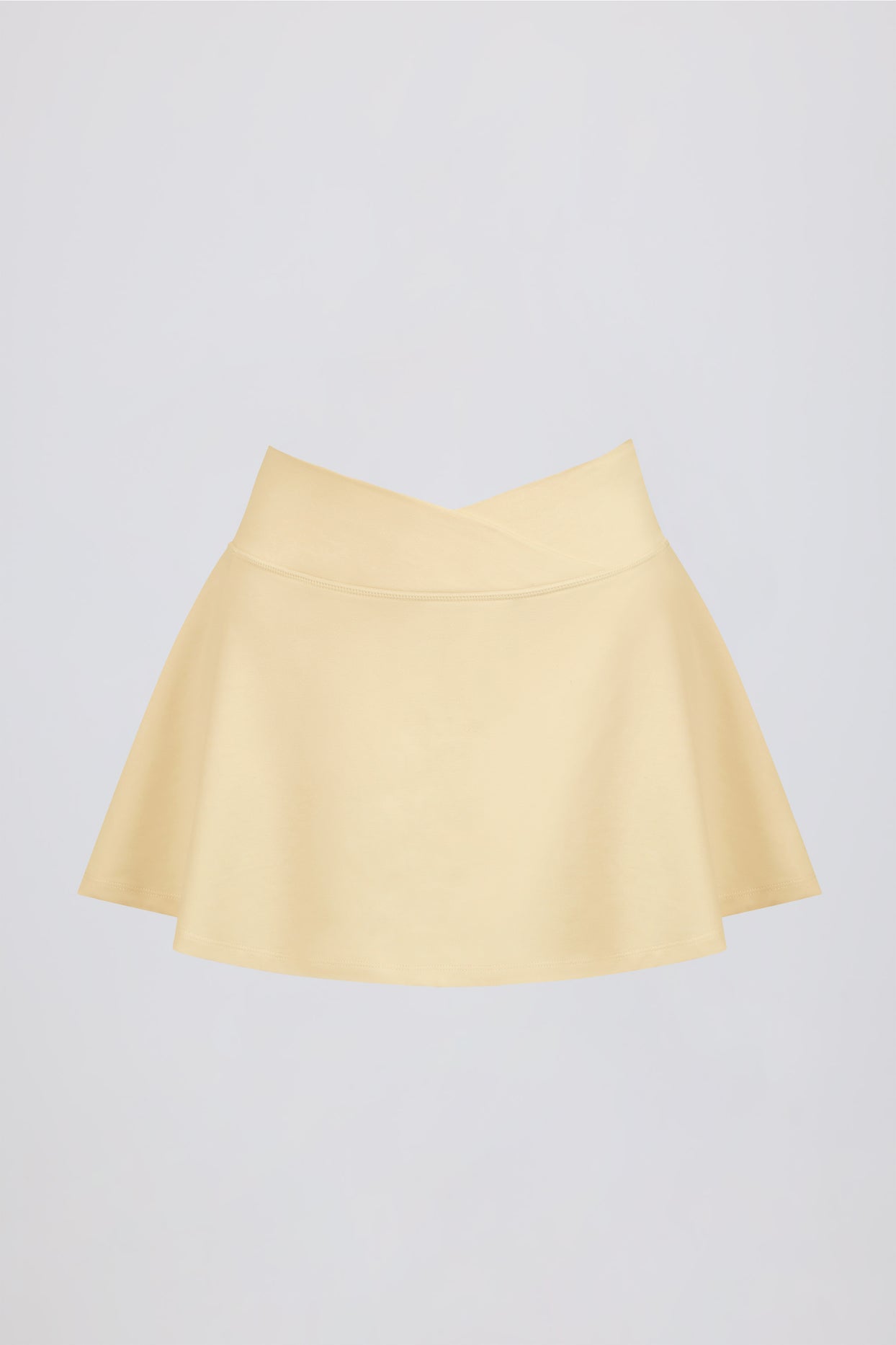 Soft Active Mini Skort in Lemon Marl - 5