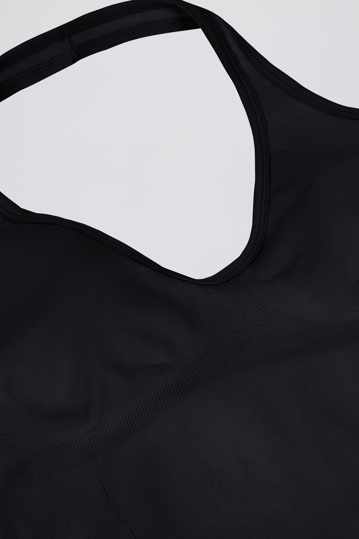 Define Luxe Halterneck Tank Top in Black - 9