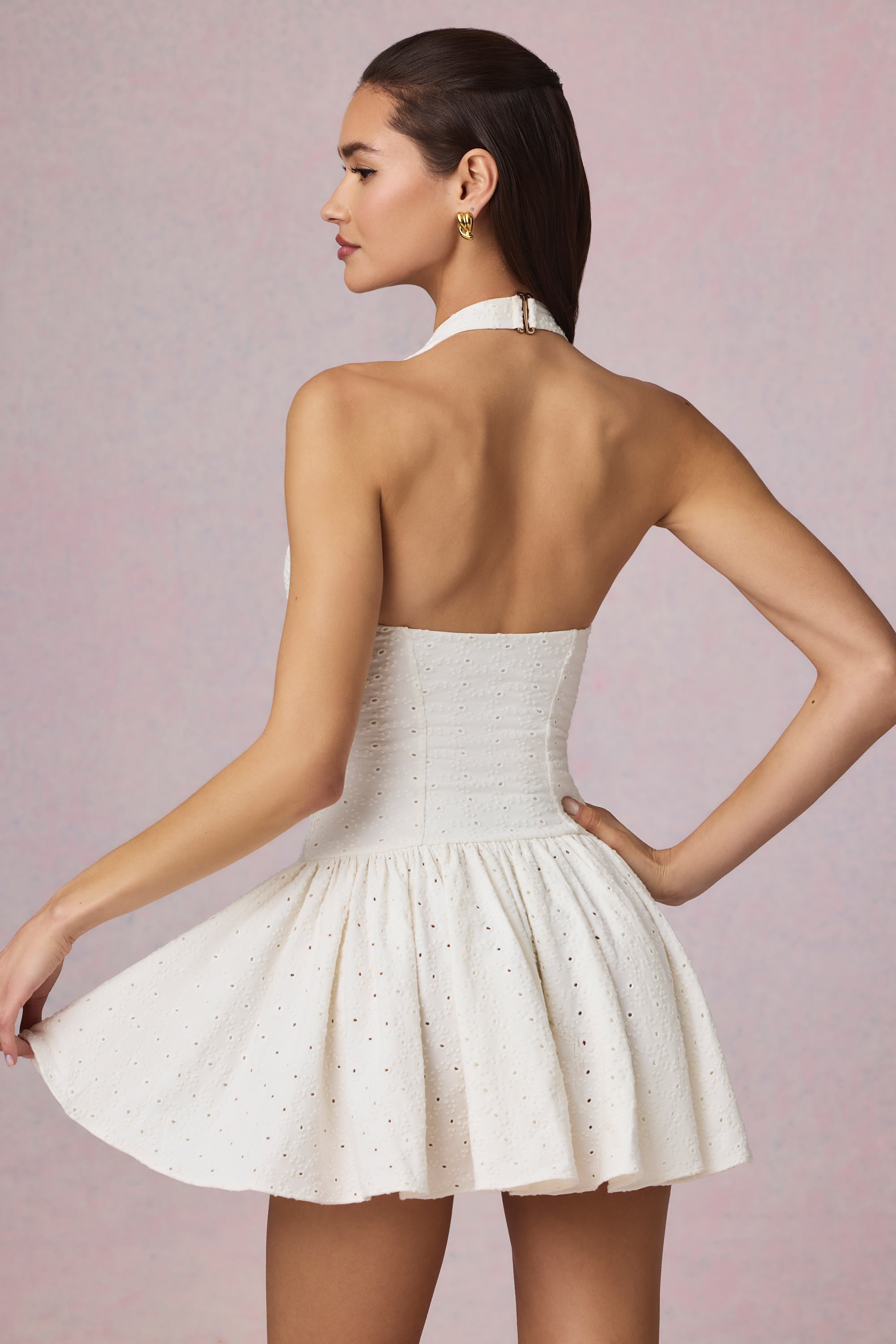 dearly embroidered mini dress white Princess Polly Women's Minidress - Flowy skirt dearly embroidered mini dress white