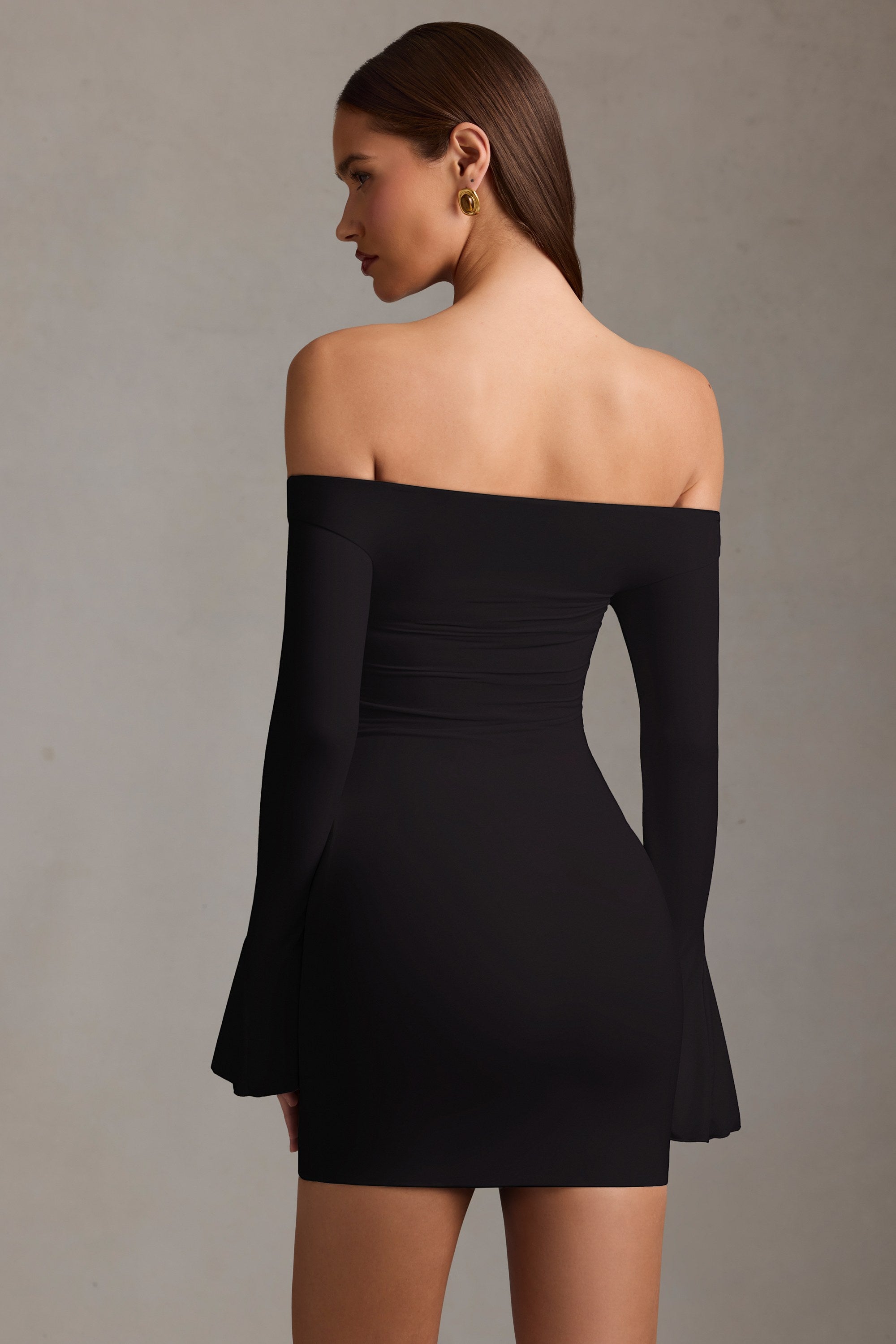 Partially Lined Cutout Top Mini Dress