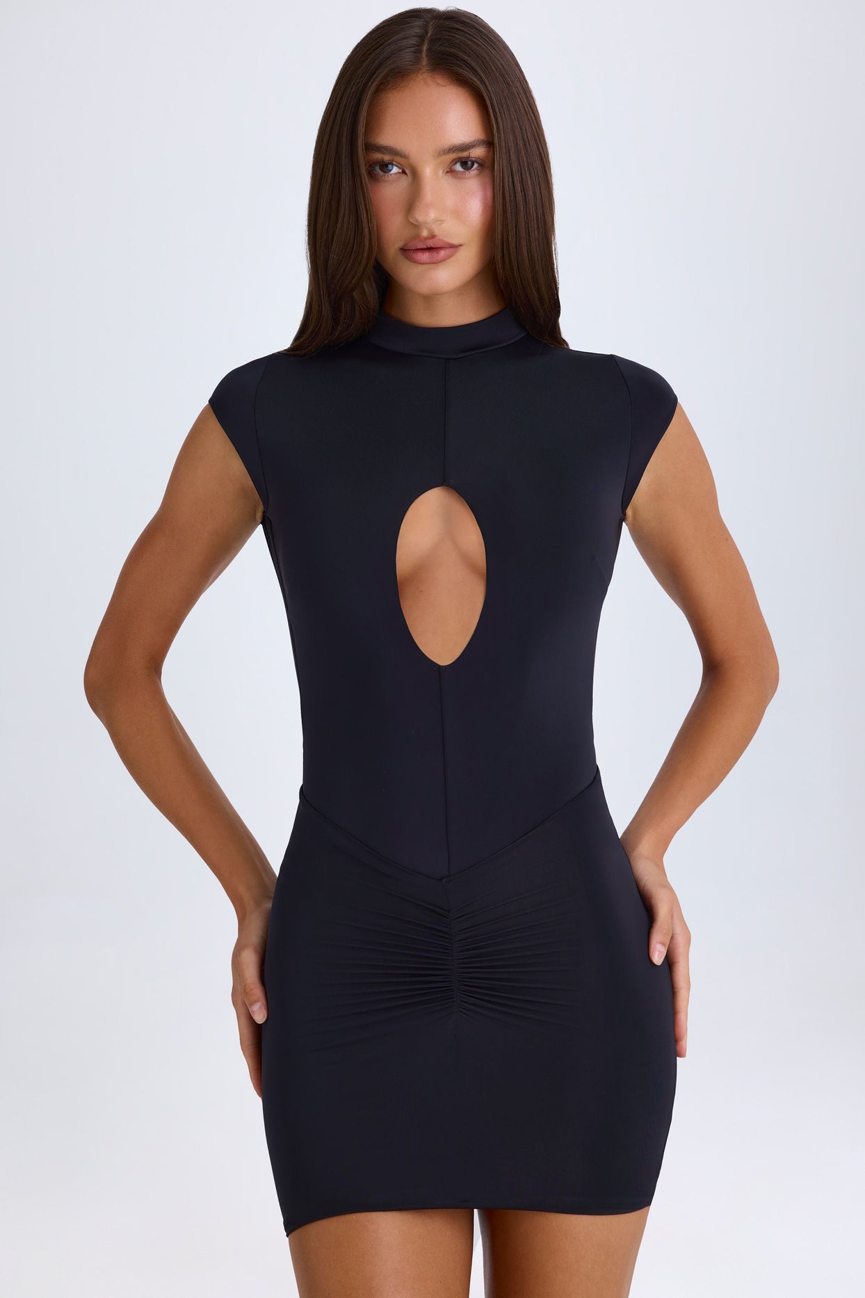 Cut-Out Bodysuit in Black