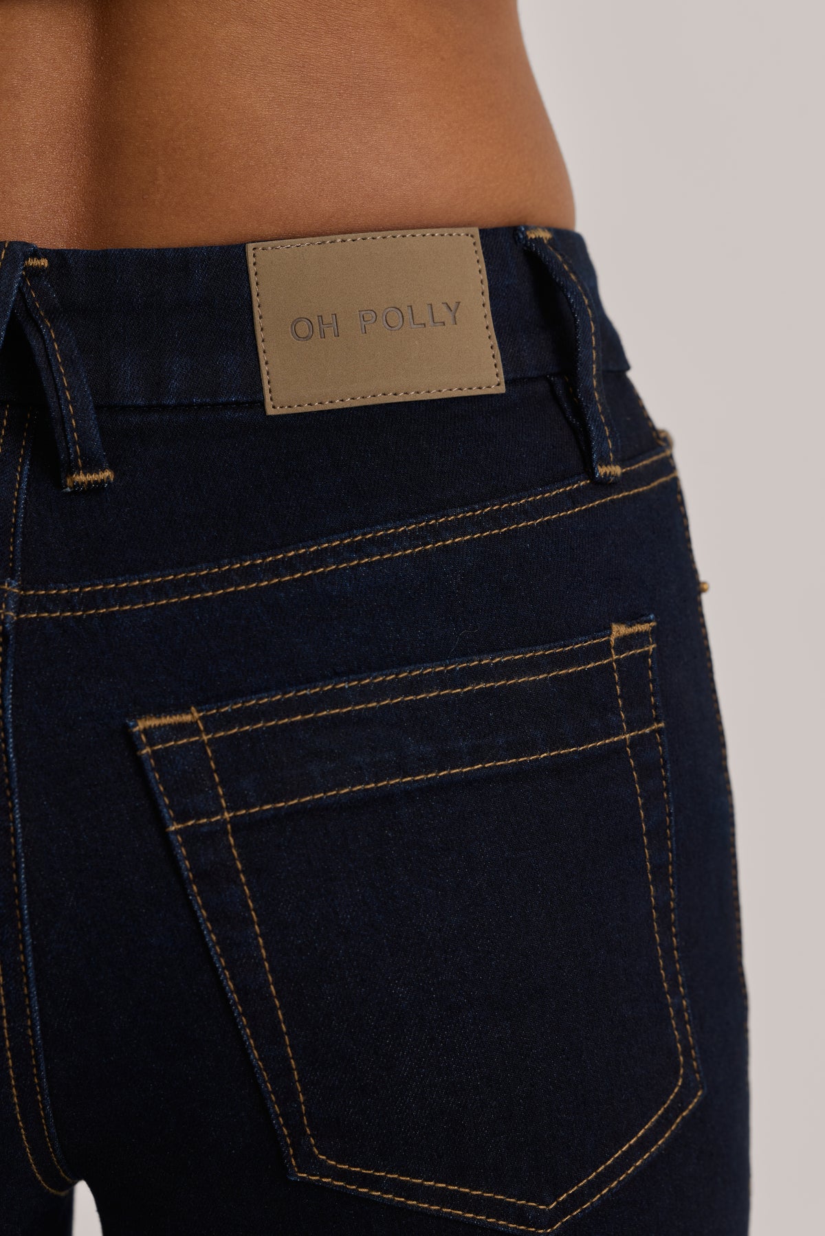 High-Rise Cropped Skinny Jeans in Dark Wash