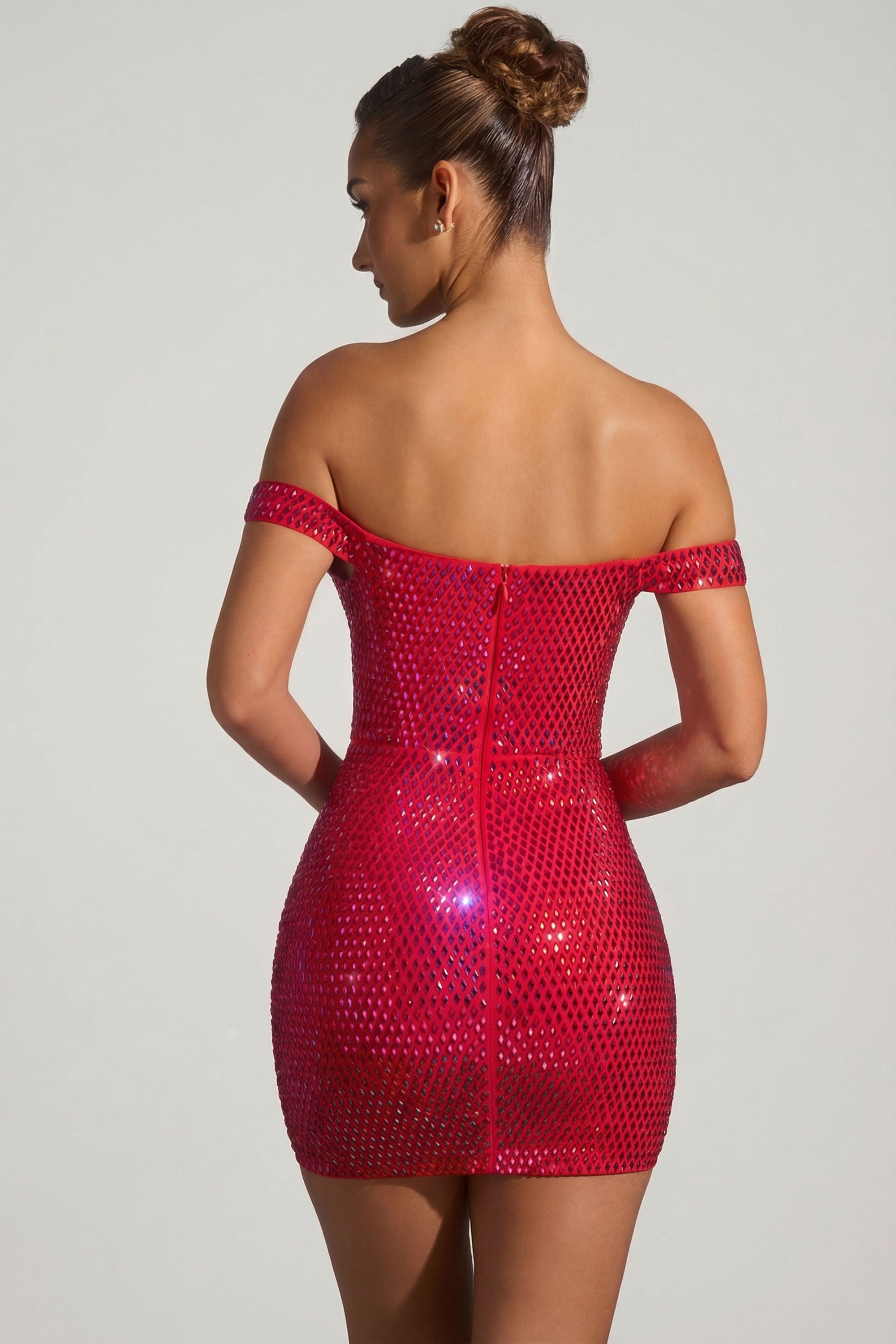 oh polly red glitter dress Embellished Sweetheart Corset Mini in Fire - 10 / Regular The style on everyones wishlist La Rochette Embellished Strapless Cowl-Neck