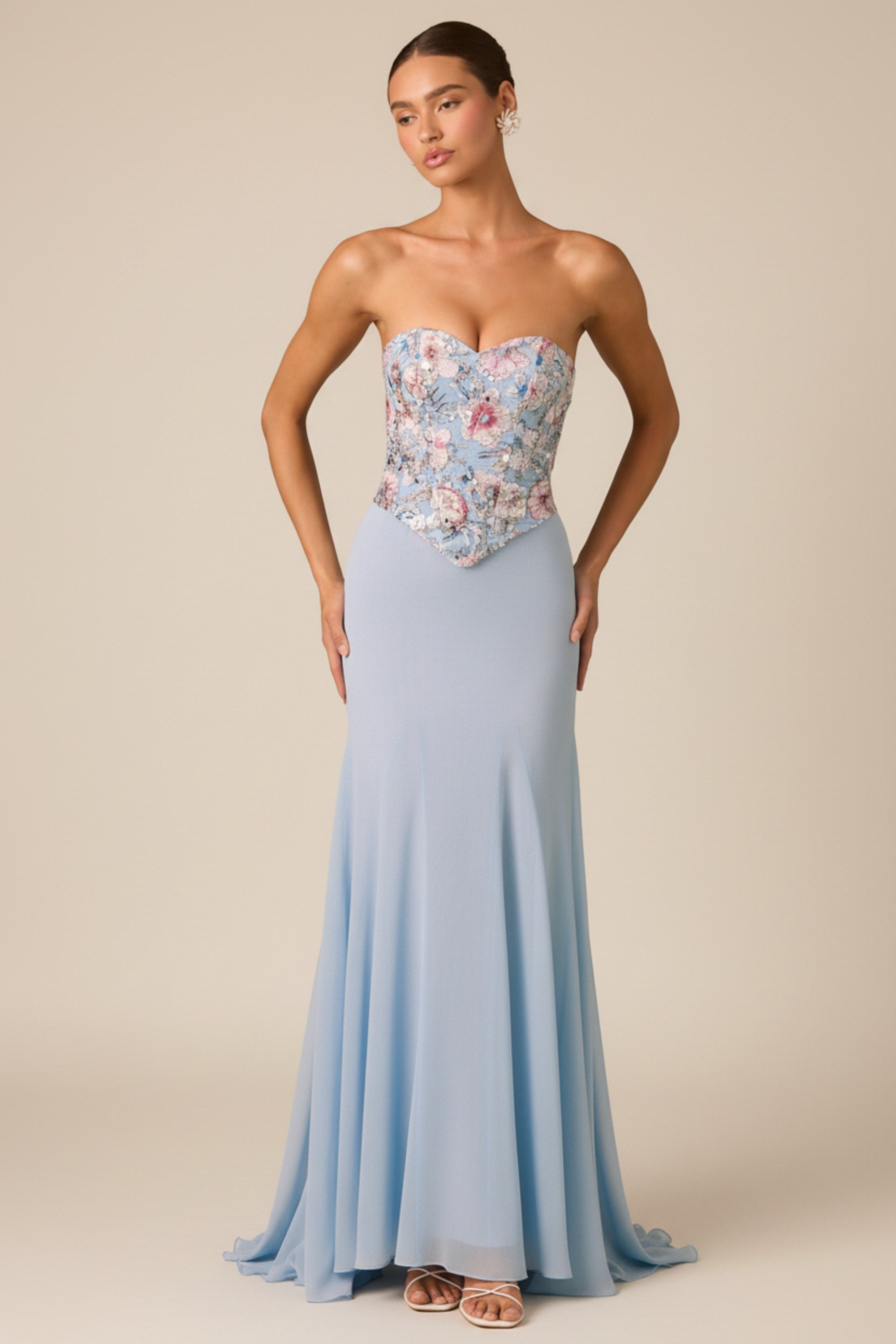 embellished corset dress ANASTASIA GOWN | CULT MIA or a formal evening wedding Maryam - Strapless Crystal Embellished