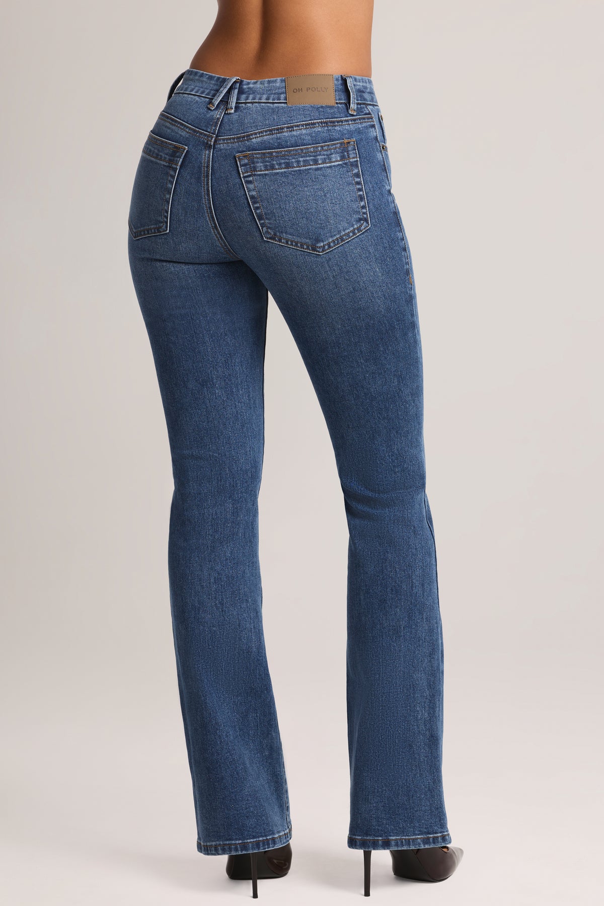 High-Rise Bootcut Jeans in Mid Wash - 2