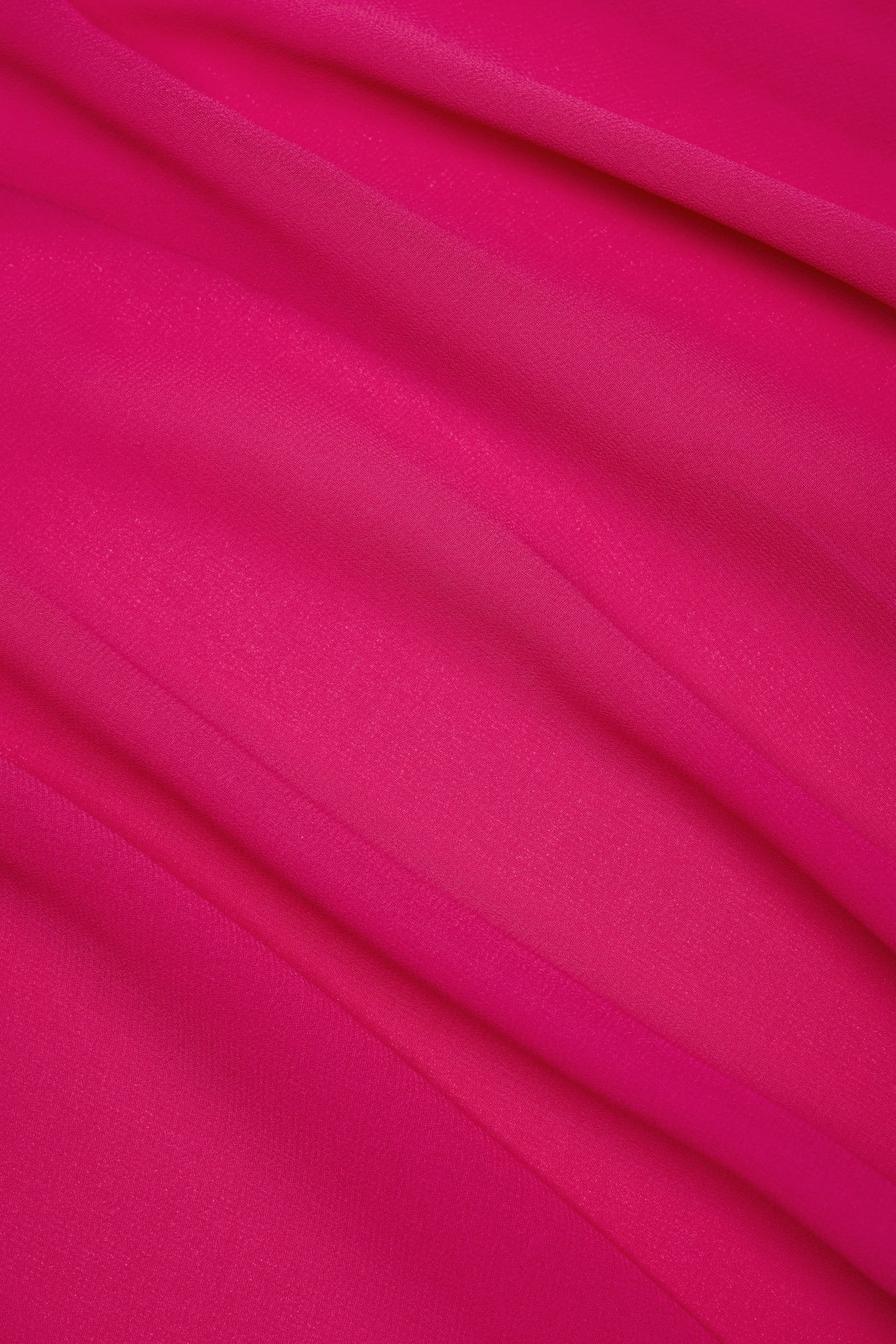 Cowl-Neck Mini Dress in Fuchsia Pink - 6
