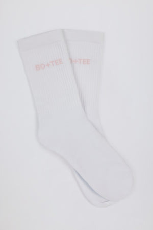 Ribbed Crew Sock Bundle in Pink/Navy/Burgundy