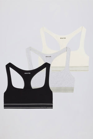 Scoop-Neck Bralette Bundle in Multi
