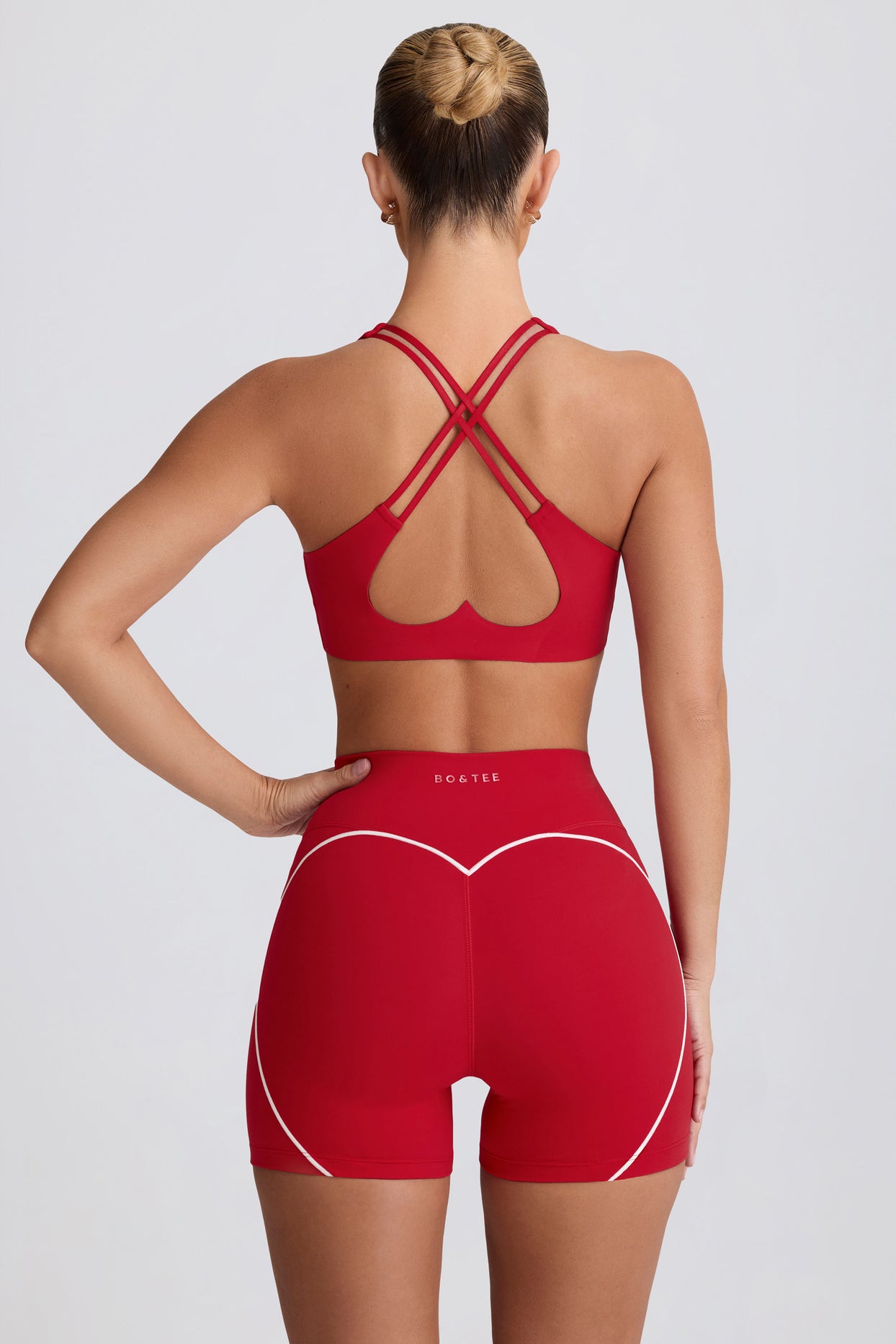 Soft Active Low-Impact Sports Bra in Hot Red - 6