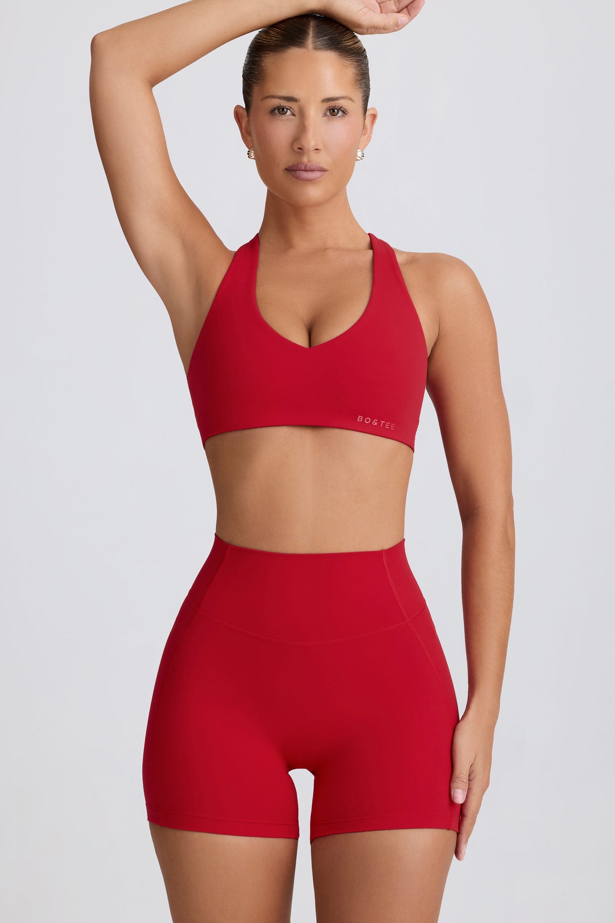 Soft Active Low-Impact Sports Bra in Hot Red - 8