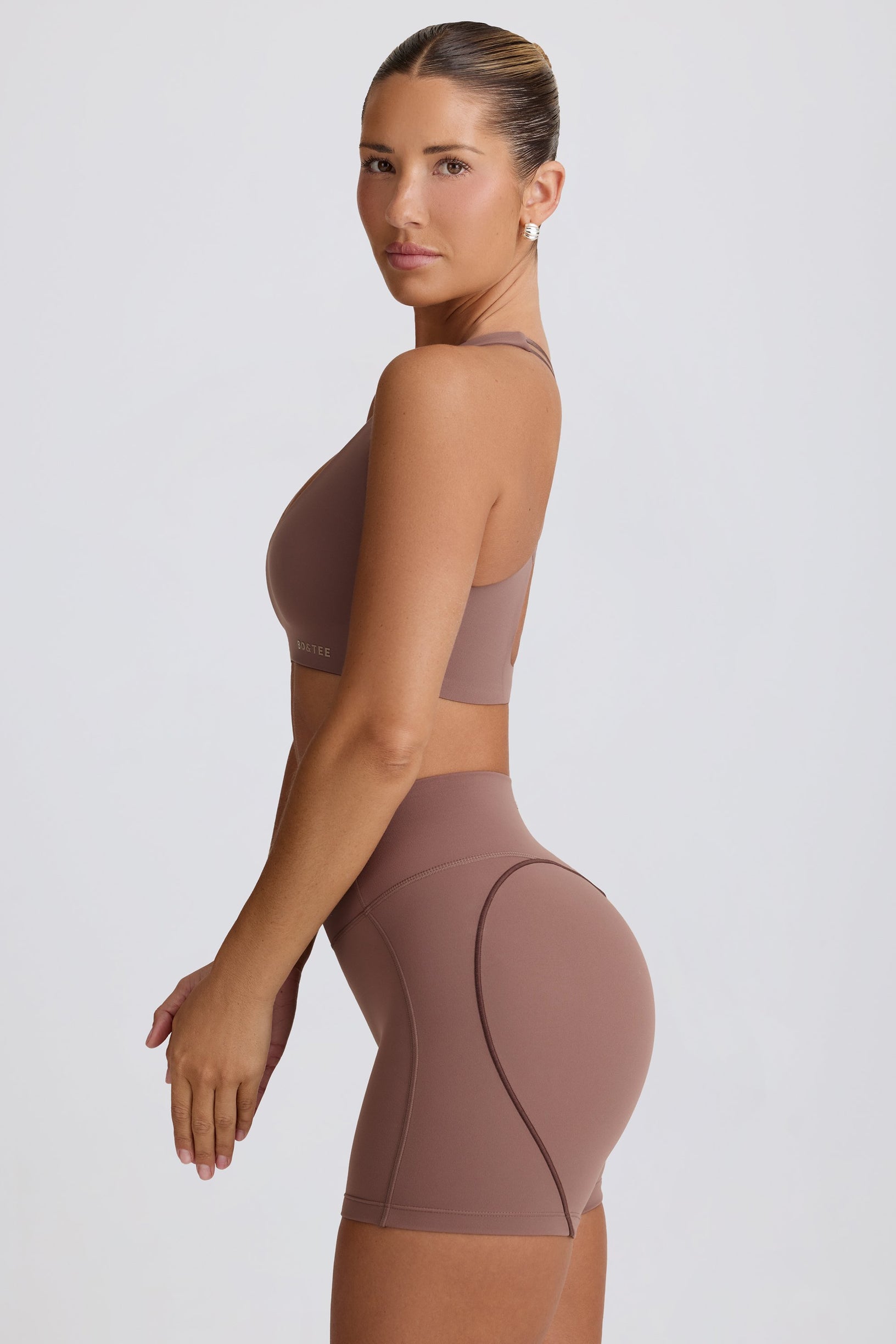 Soft Active Low-Impact Sports Bra in Mocha - 2
