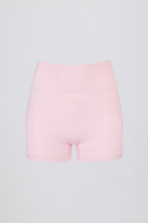 Super Sculpt Seamless Mini Shorts in Powder Pink