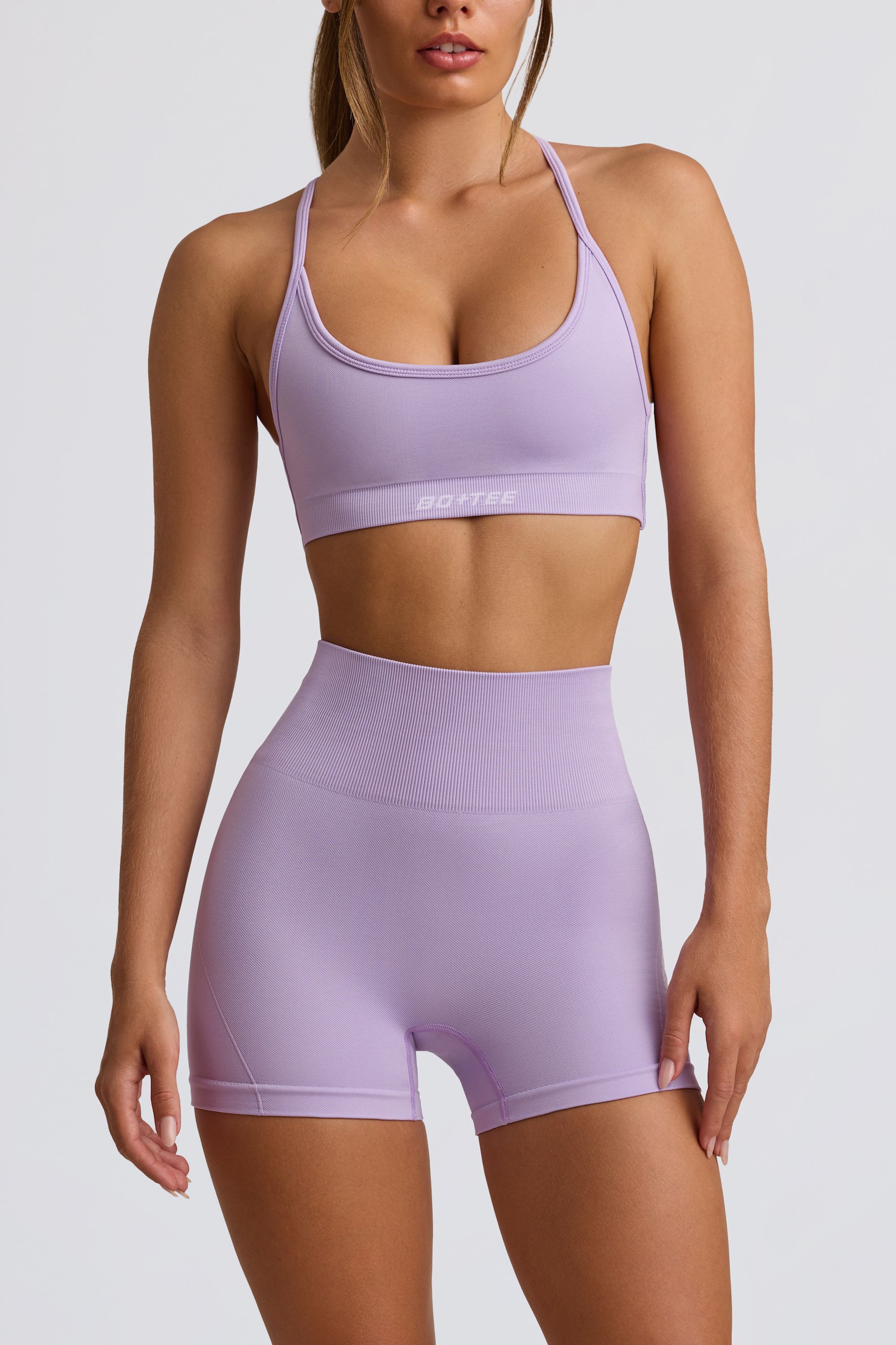 Super Sculpt Seamless Mini Shorts in Lavender | Oh Polly – Oh Polly US