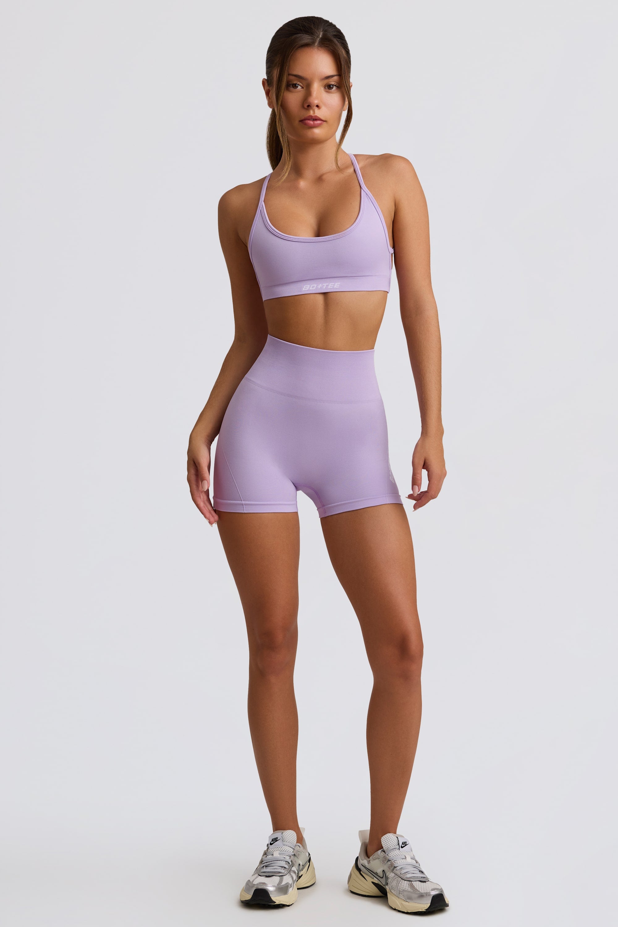 Super Sculpt Seamless Mini Shorts in Lavender | Oh Polly – Oh Polly US