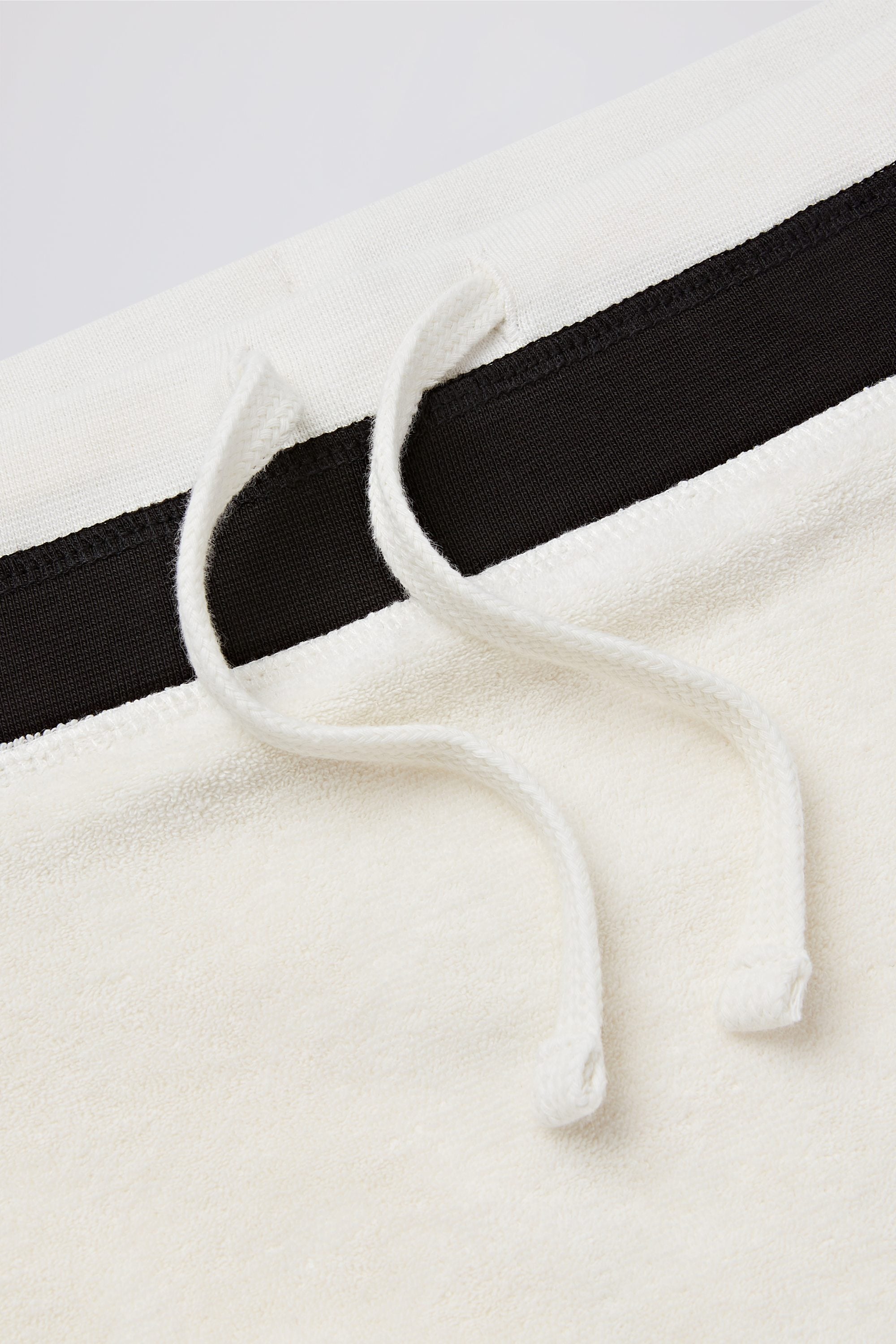 Terry Towelling Mid-Rise Skort in Ivory