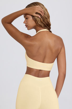 V-Neck Sports Bra in Lemon Marl V-Neck Sports Bra in Lemon Marl