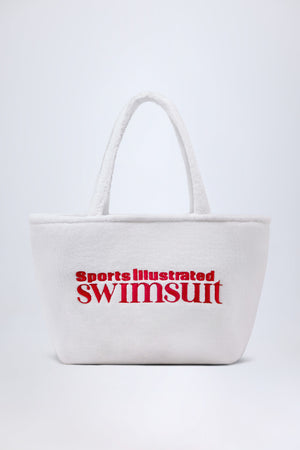 Towelling Tote Bag in White