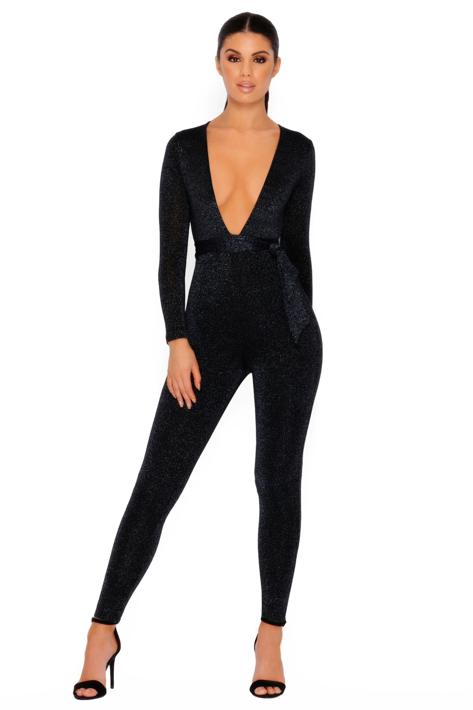 Oh polly best sale glitter jumpsuit