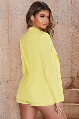 Bossin’ It Tailored Blazer Jacket in Lemon