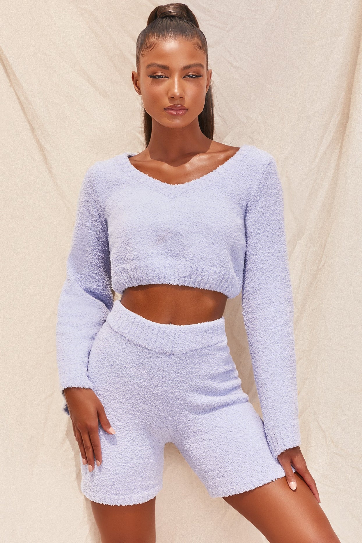 Cosy Lounge Shorts in Baby Blue
