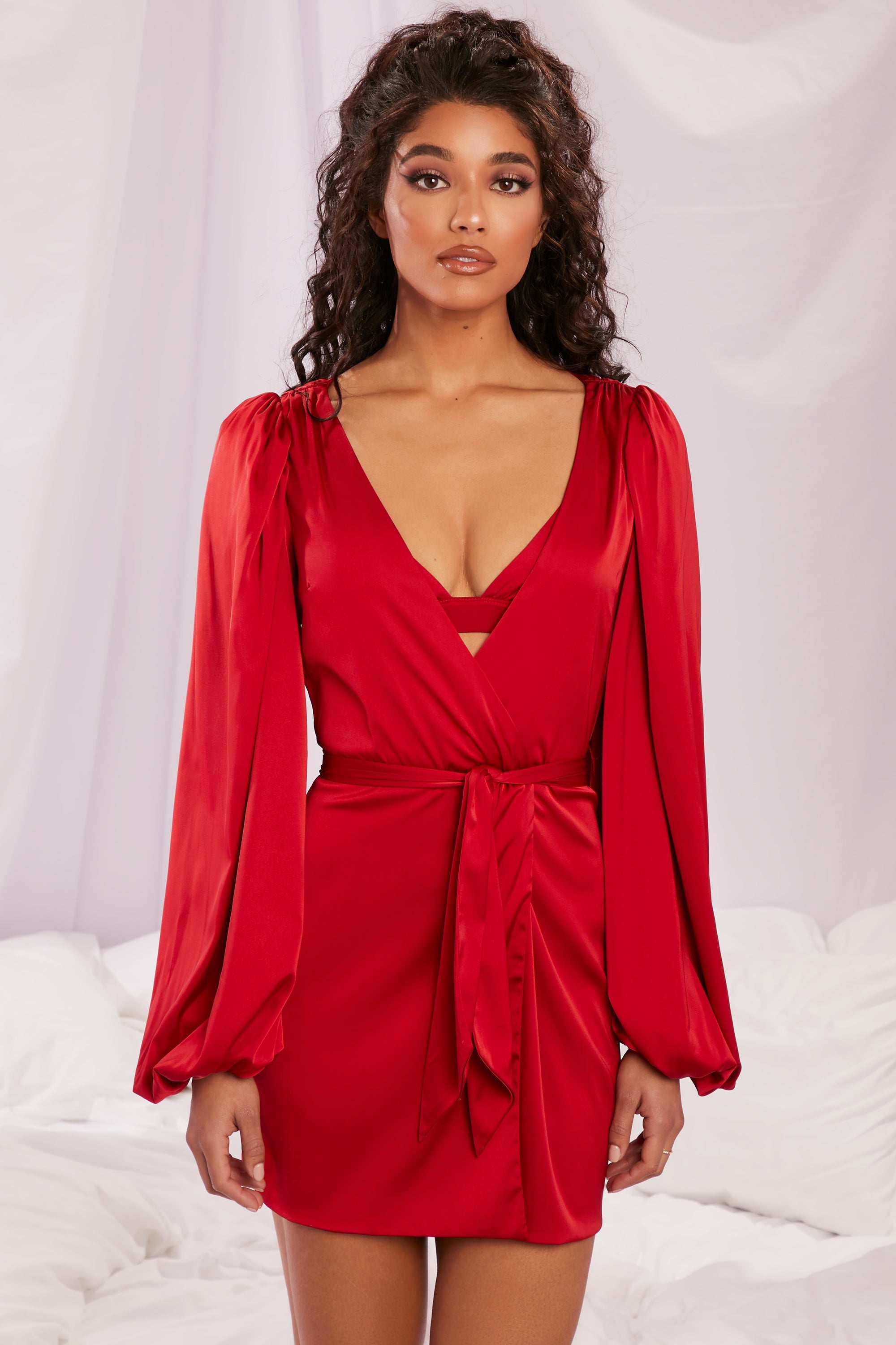 Satin cheap wrap nightwear